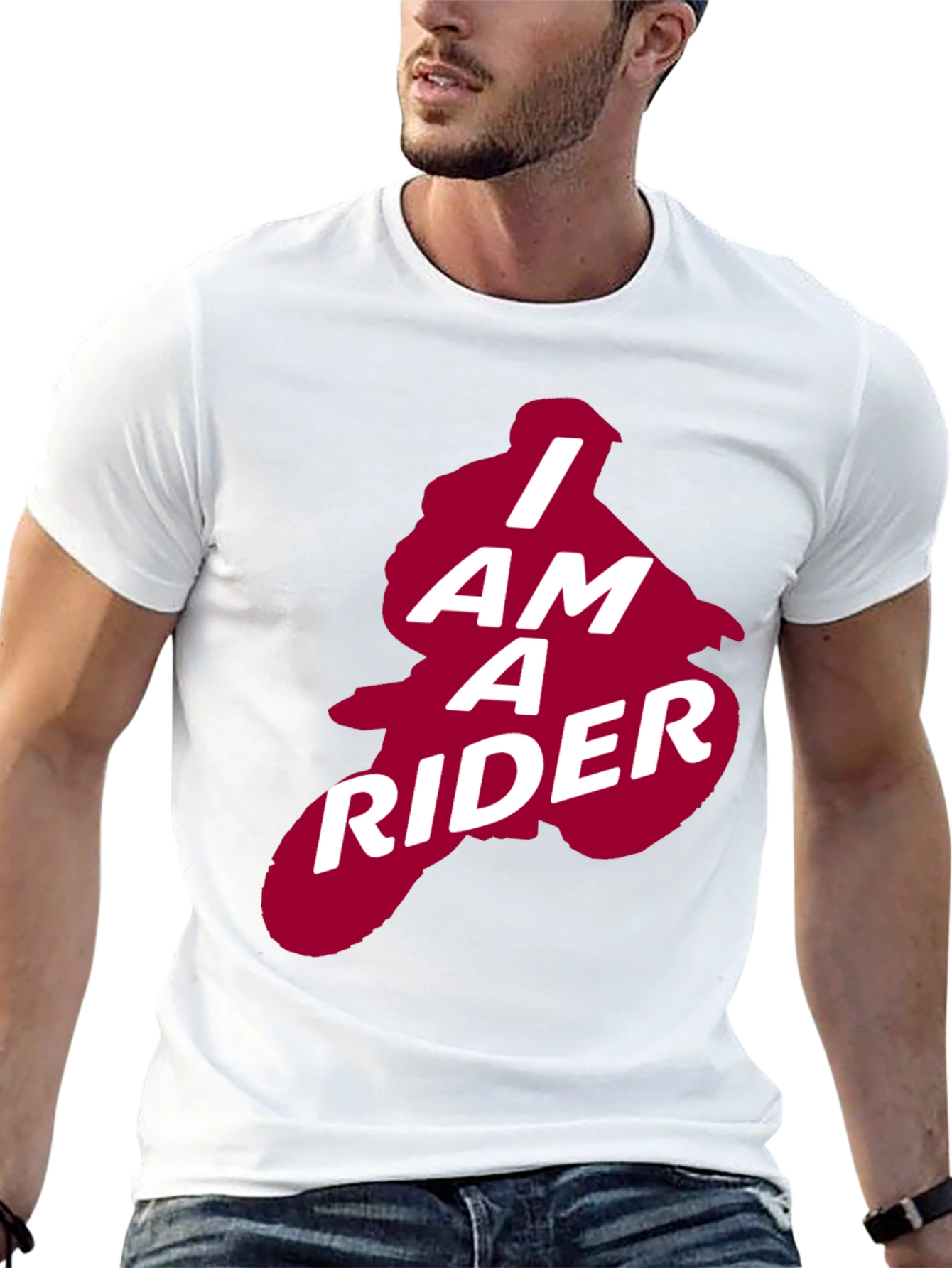 I Am A Rider Graphic Tee - Black