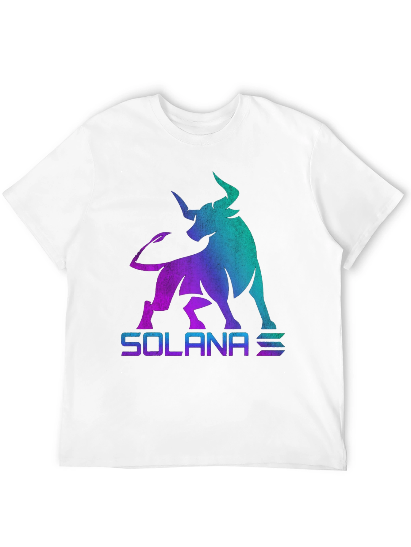 Solana Bull Crypto T-Shirt - Gradient Design