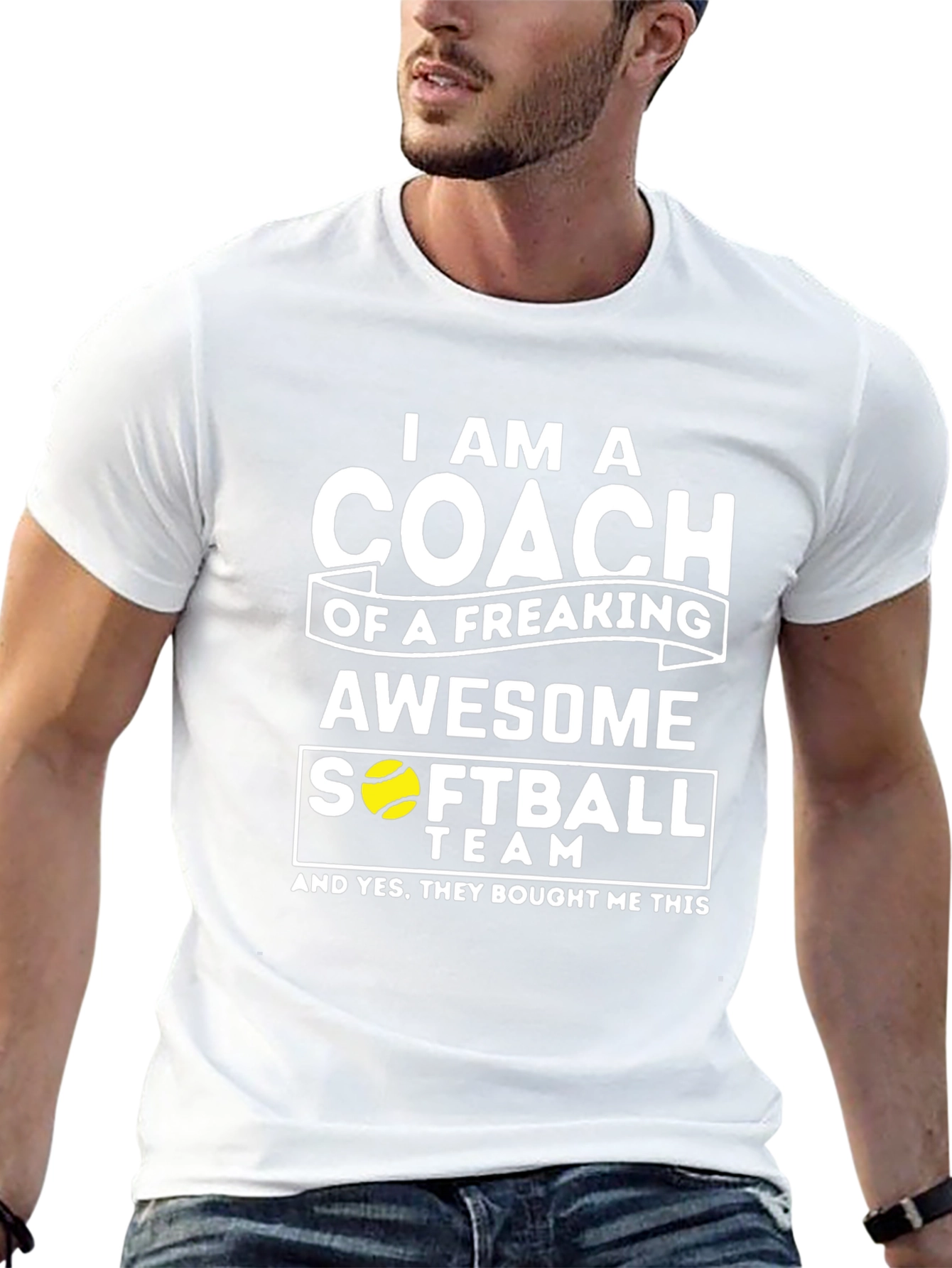 Awesome Softball Coach T-Shirt - Novelty Gift