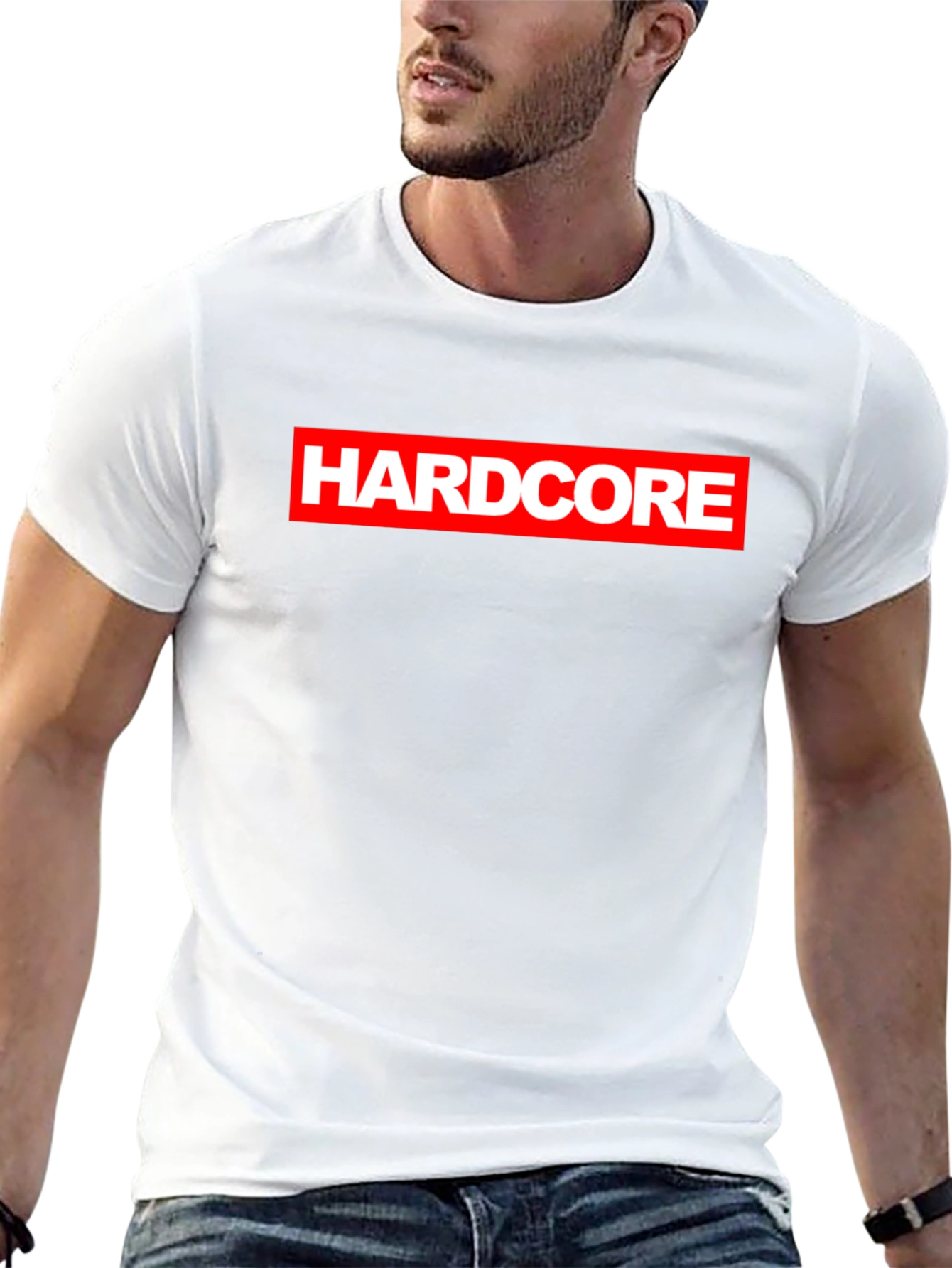 Hardcore Logo Black Graphic T-Shirt