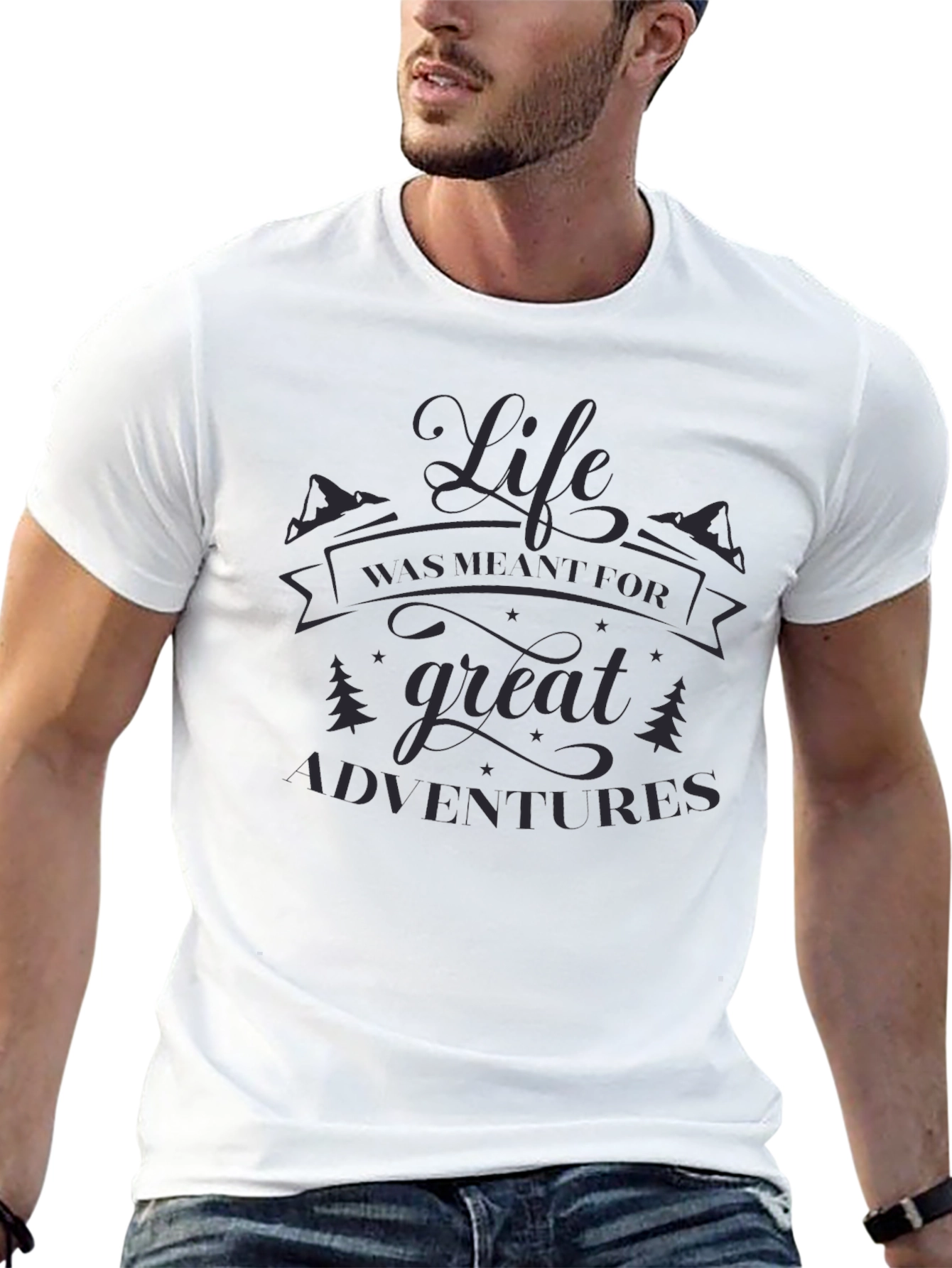 Life Was Meant For Great Adventures Black T-Shirt