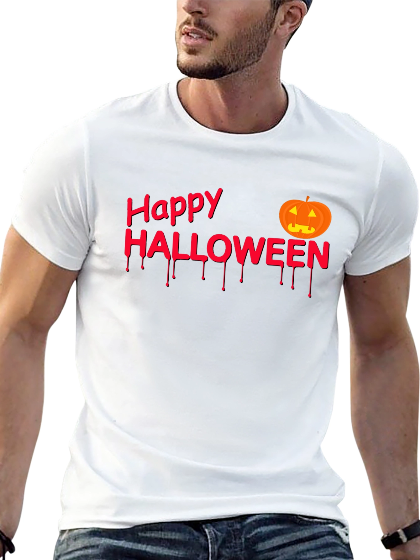 Happy Halloween Black Graphic Tee