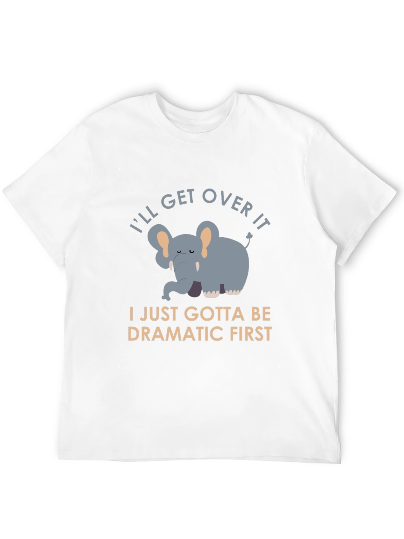 Funny Elephant Graphic Tee - Dramatic First