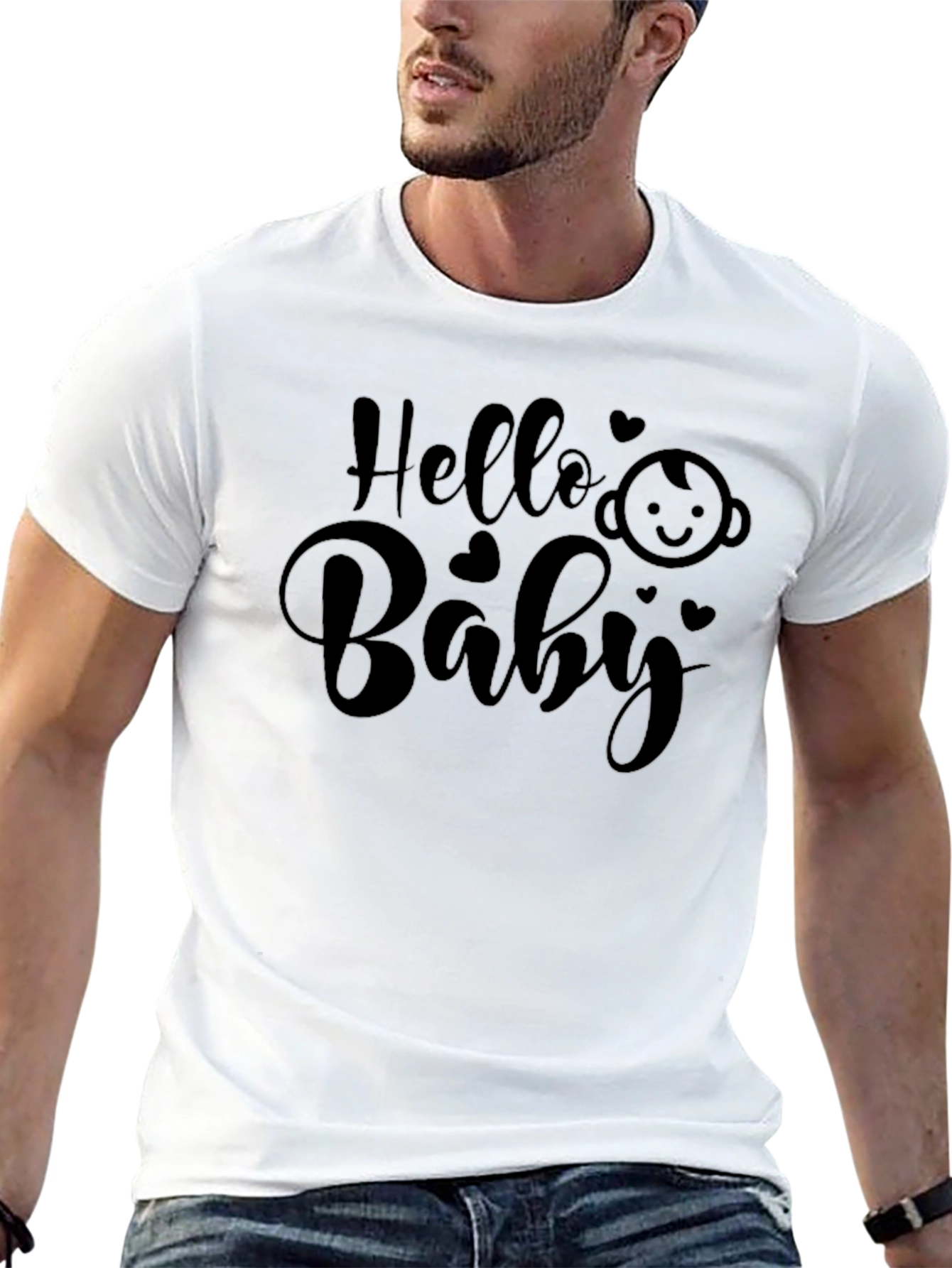Hello Baby Graphic T-Shirt - Soft Cotton Tee