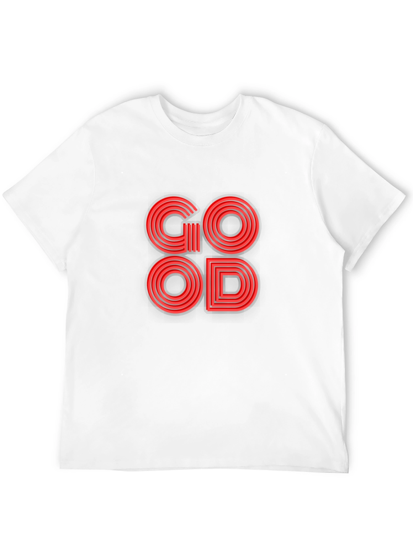 Stylish GOOD Graphic Print T-Shirt - Trendy & Cool