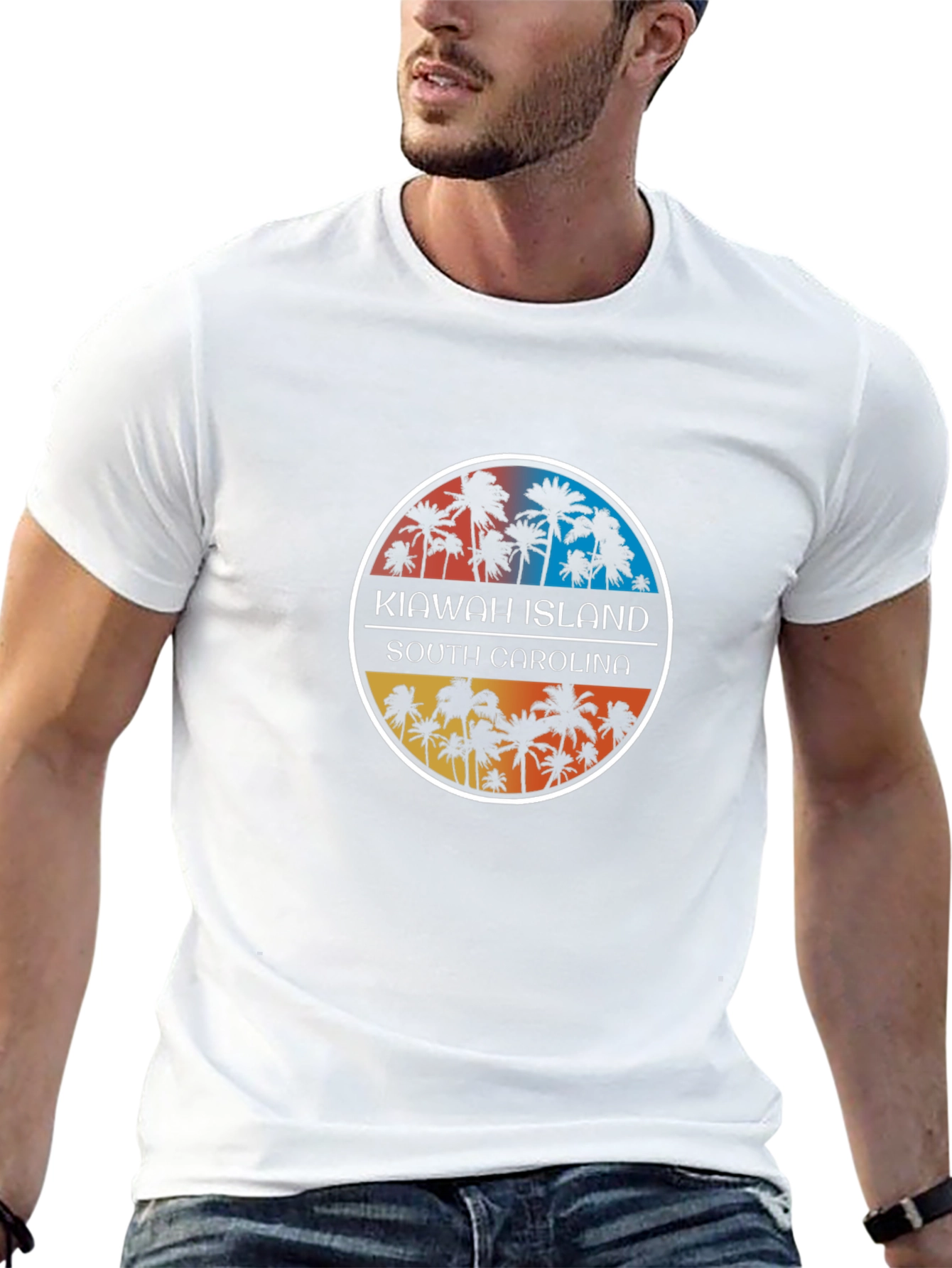 Kiawah Island South Carolina Palm Tree T-Shirt