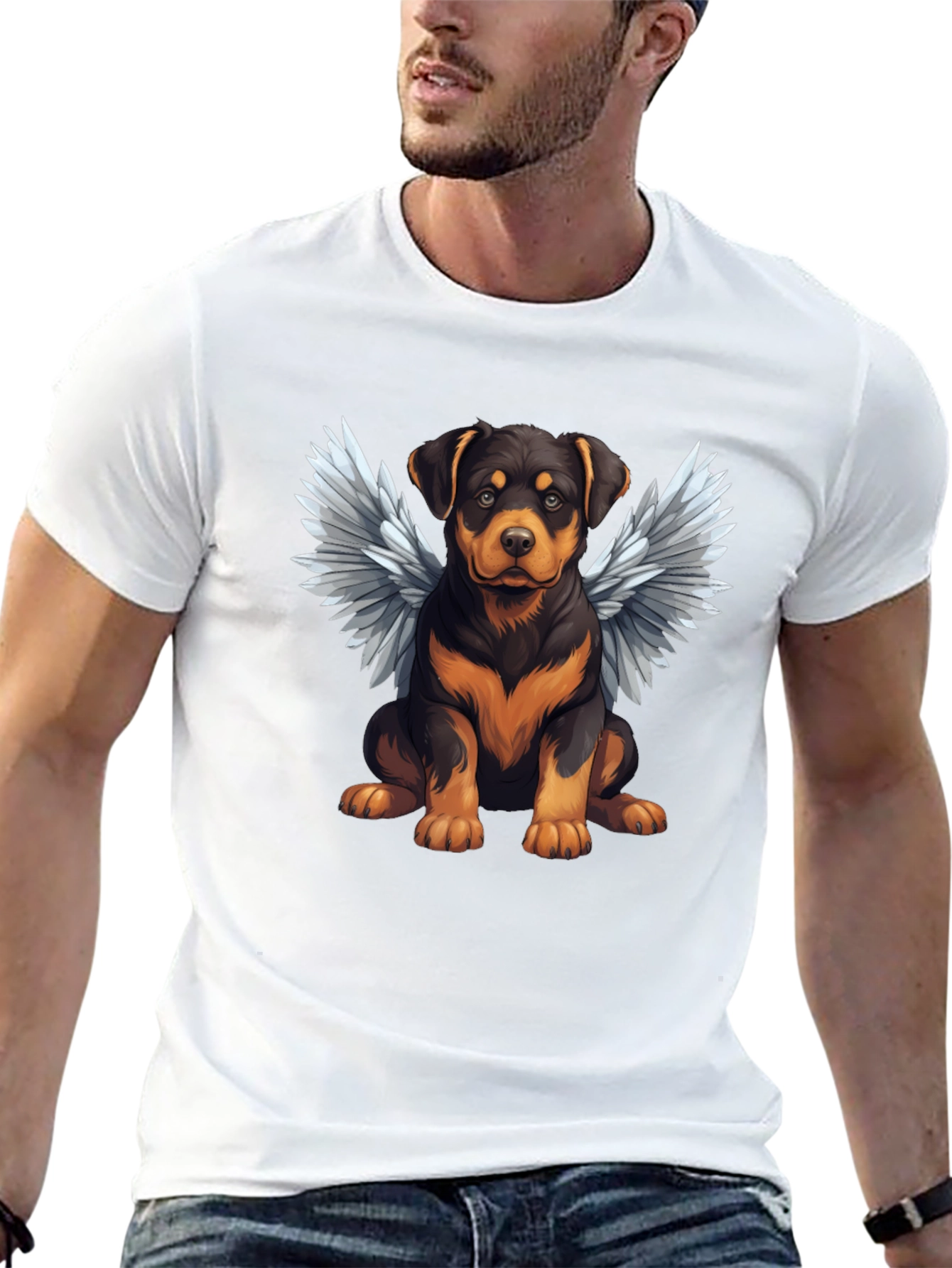 Angel Rottweiler Pet T-Shirt
