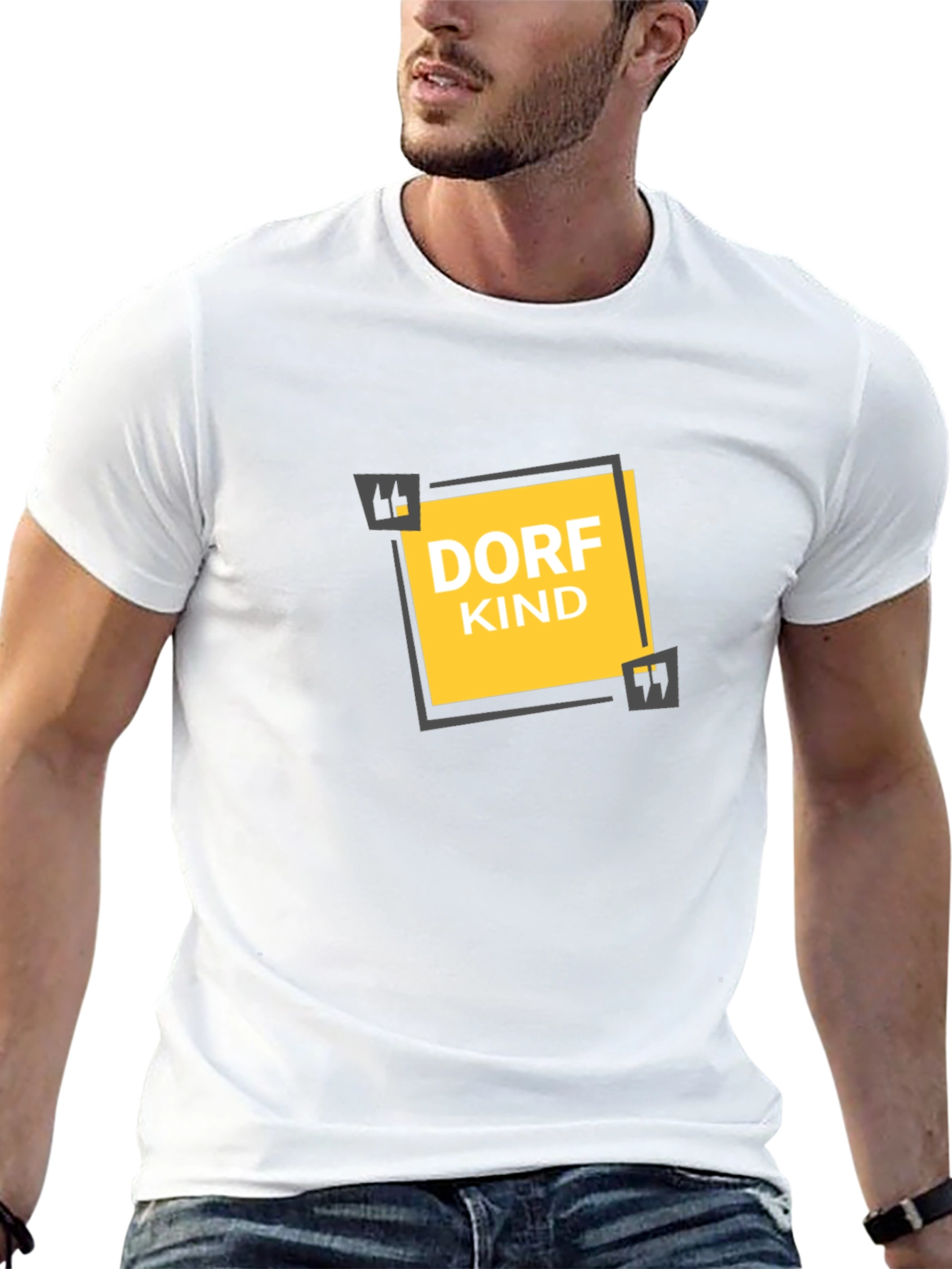 Dorfkind Graphic Tee - Black Cotton T-Shirt