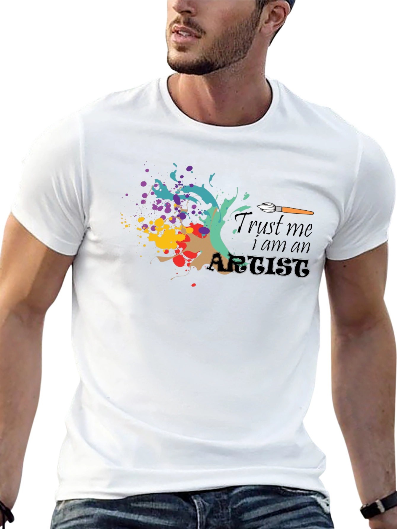 Trust Me I am An Artist Black T-Shirt