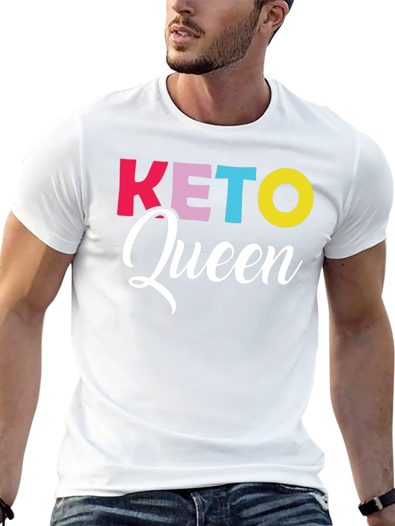 Keto Queen Graphic Tee - Trendy Diet Lifestyle Shirt