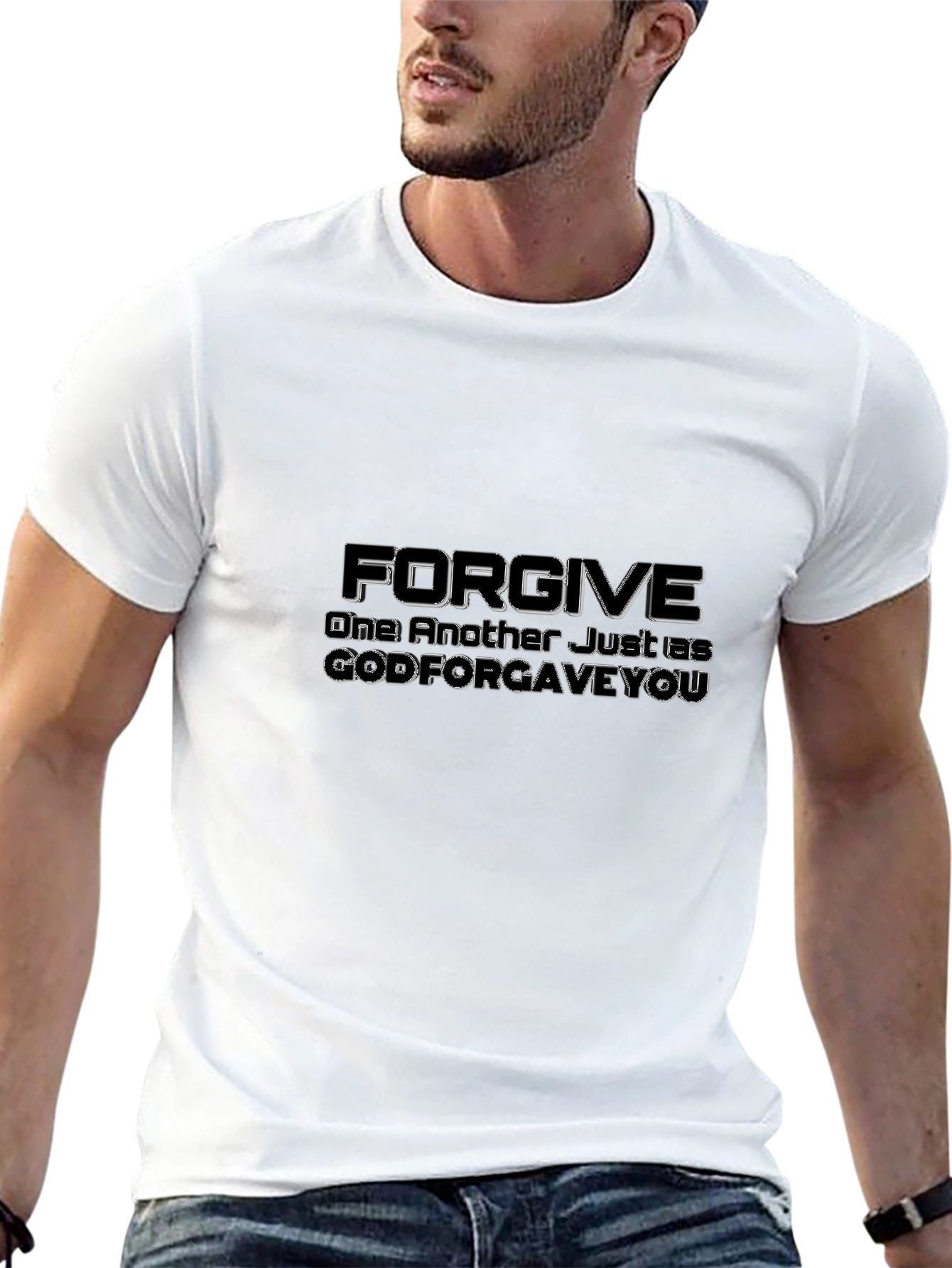 Forgive Graphic T-Shirt - Black Christian Tee