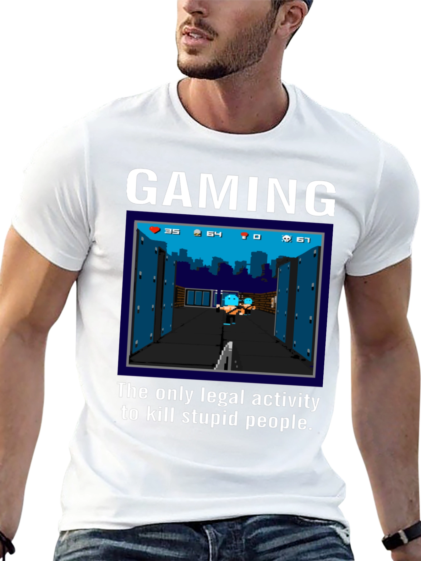 Gaming T-Shirt: Kill Stupid People