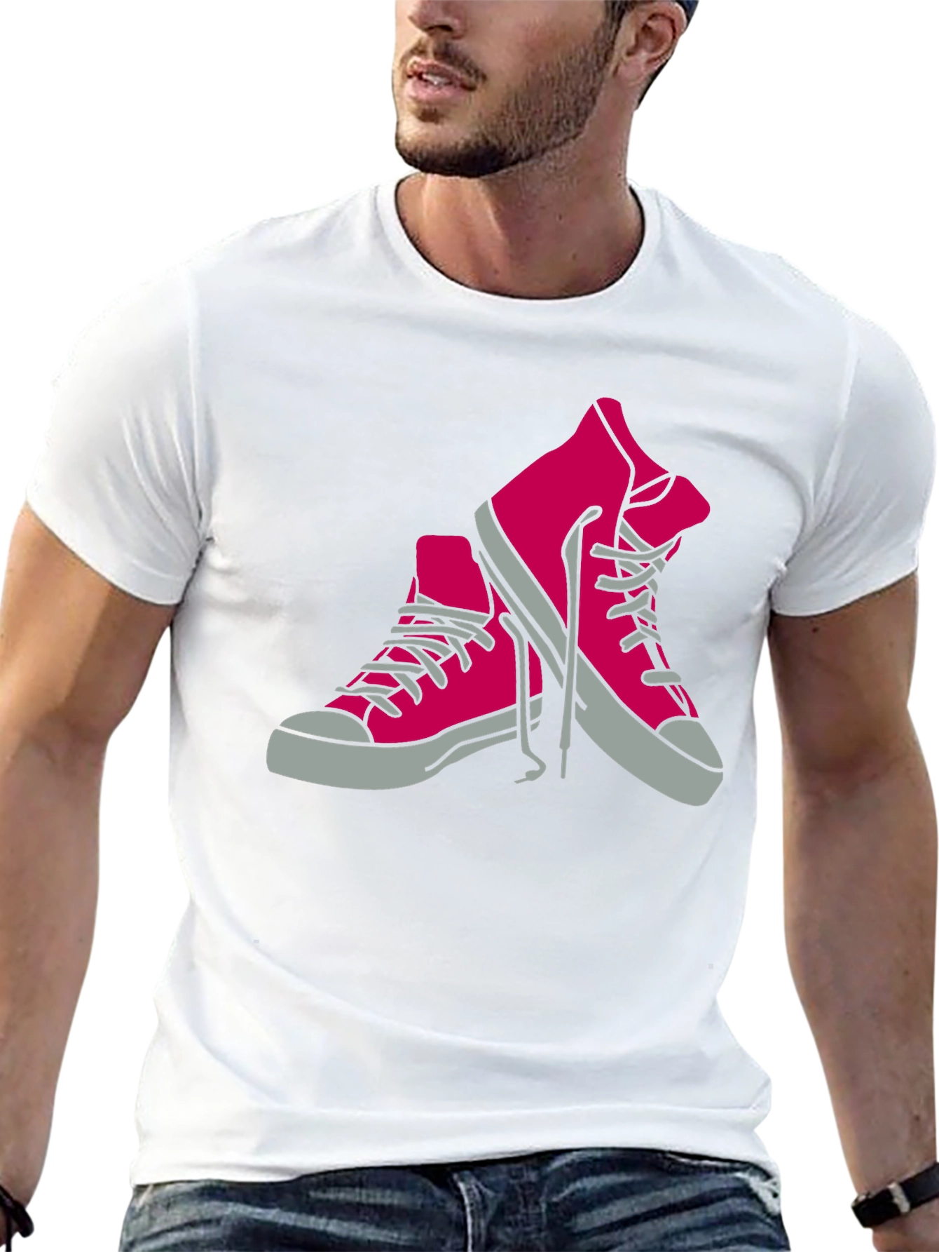 Cool Sneakers Graphic Tee - Casual Style
