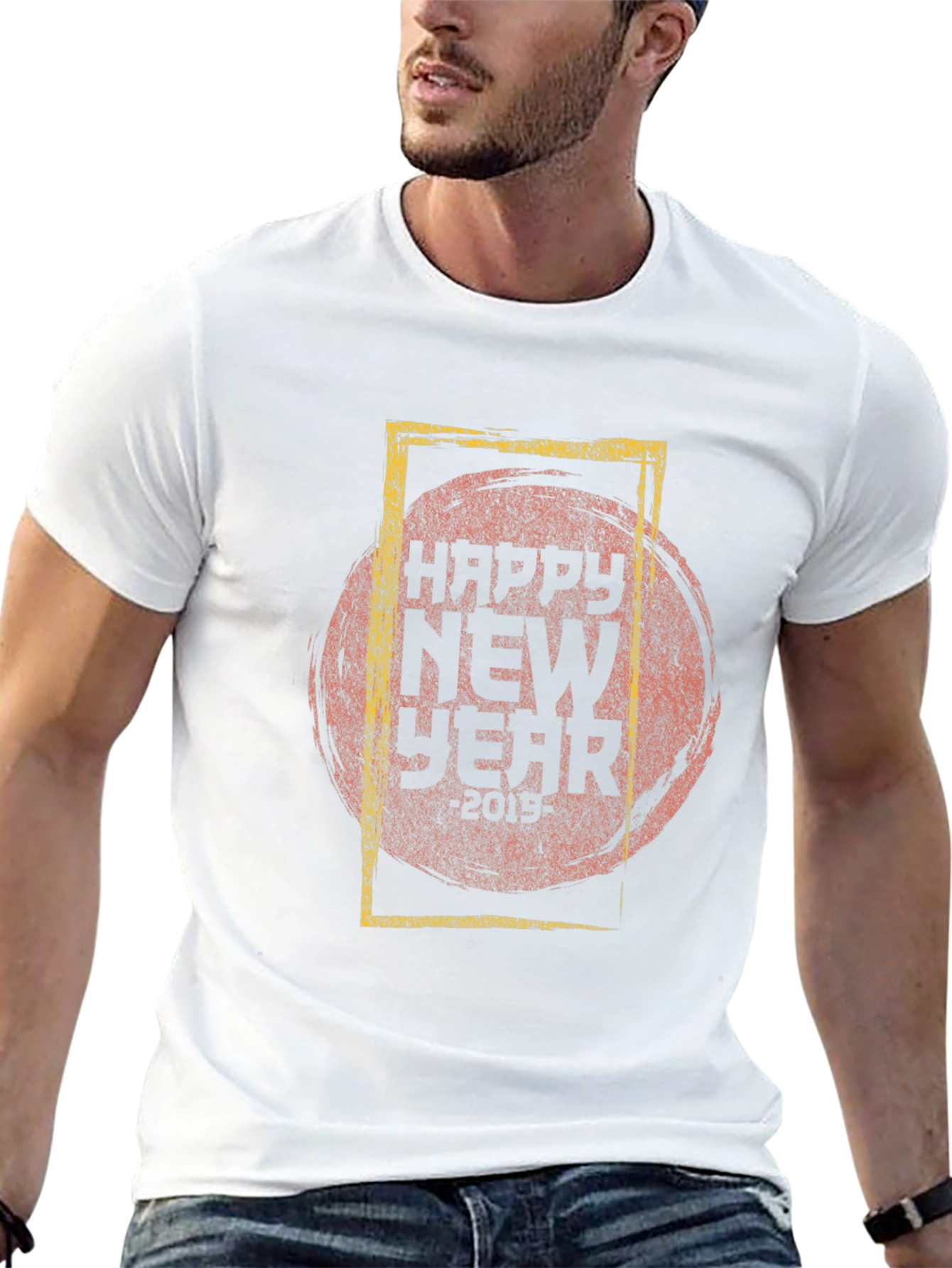 Happy New Year Graphic Tee - Stylish Celebration Shirt