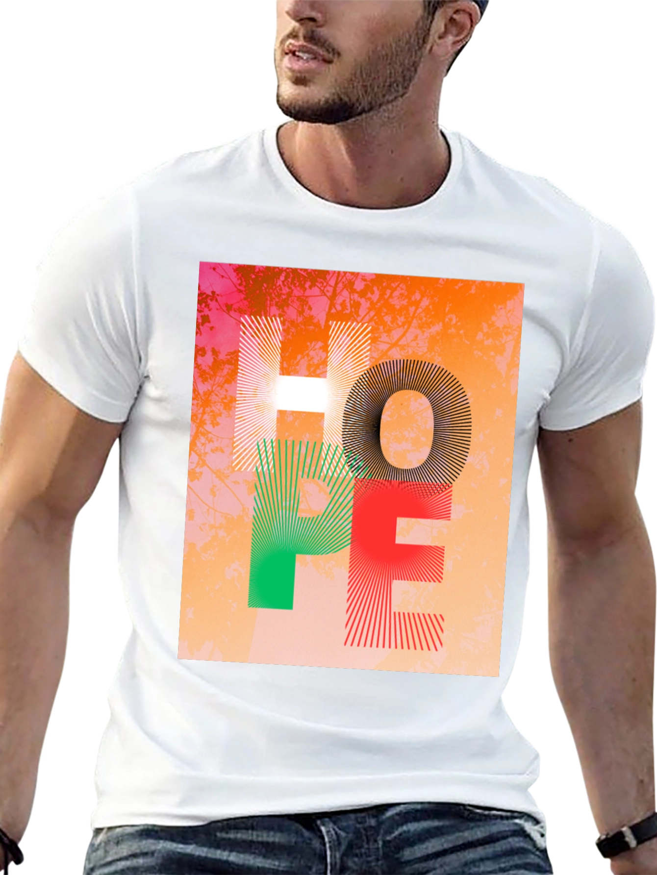 Hope Graphic Print Crew Neck T-Shirt