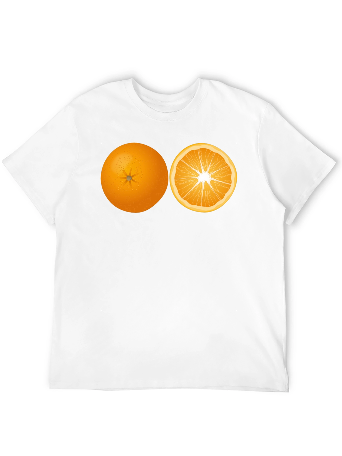 Orange Slice Graphic Black Tee