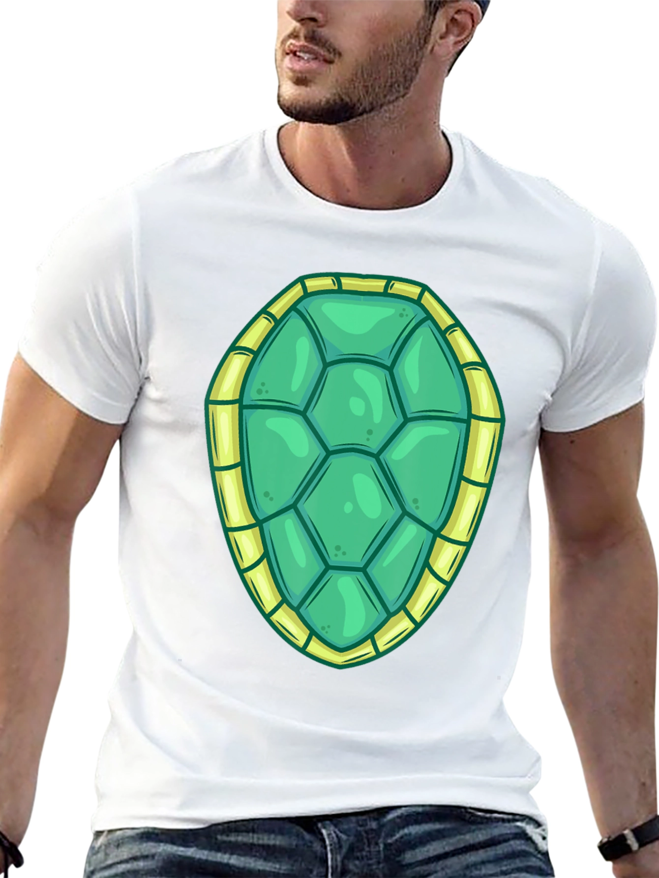 Turtle Shell Graphic Tee - Fun Costume T-Shirt