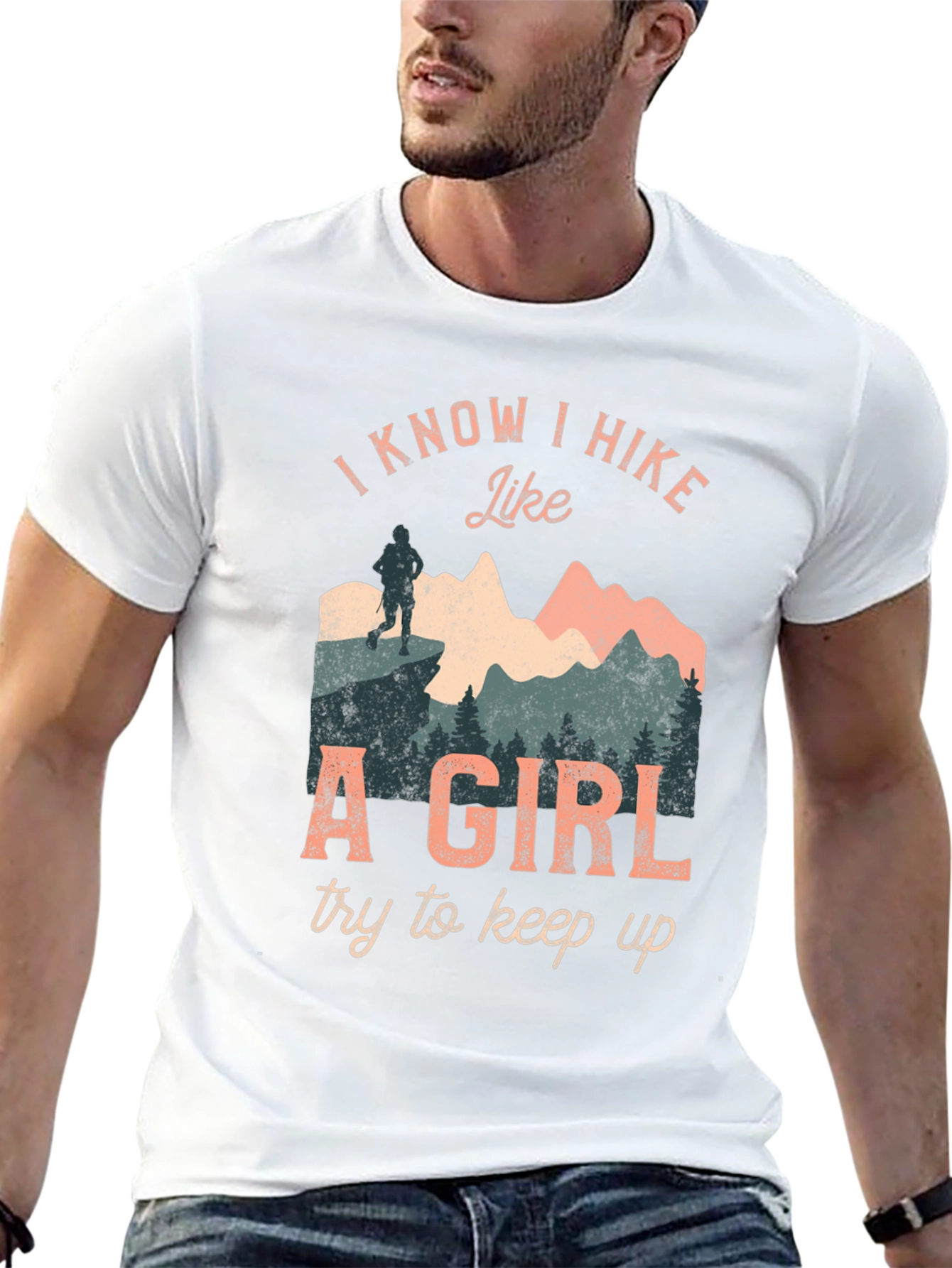 I Hike Like A Girl Graphic T-Shirt