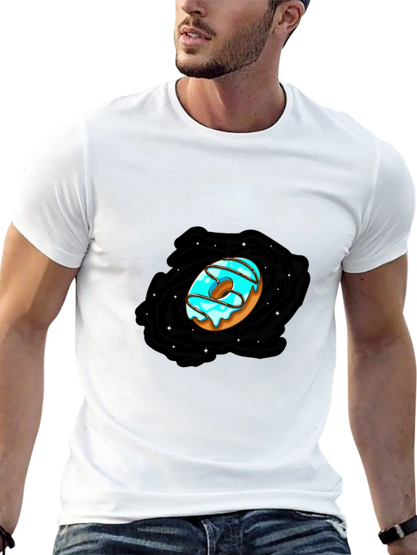 Donut Galaxy Black T-Shirt