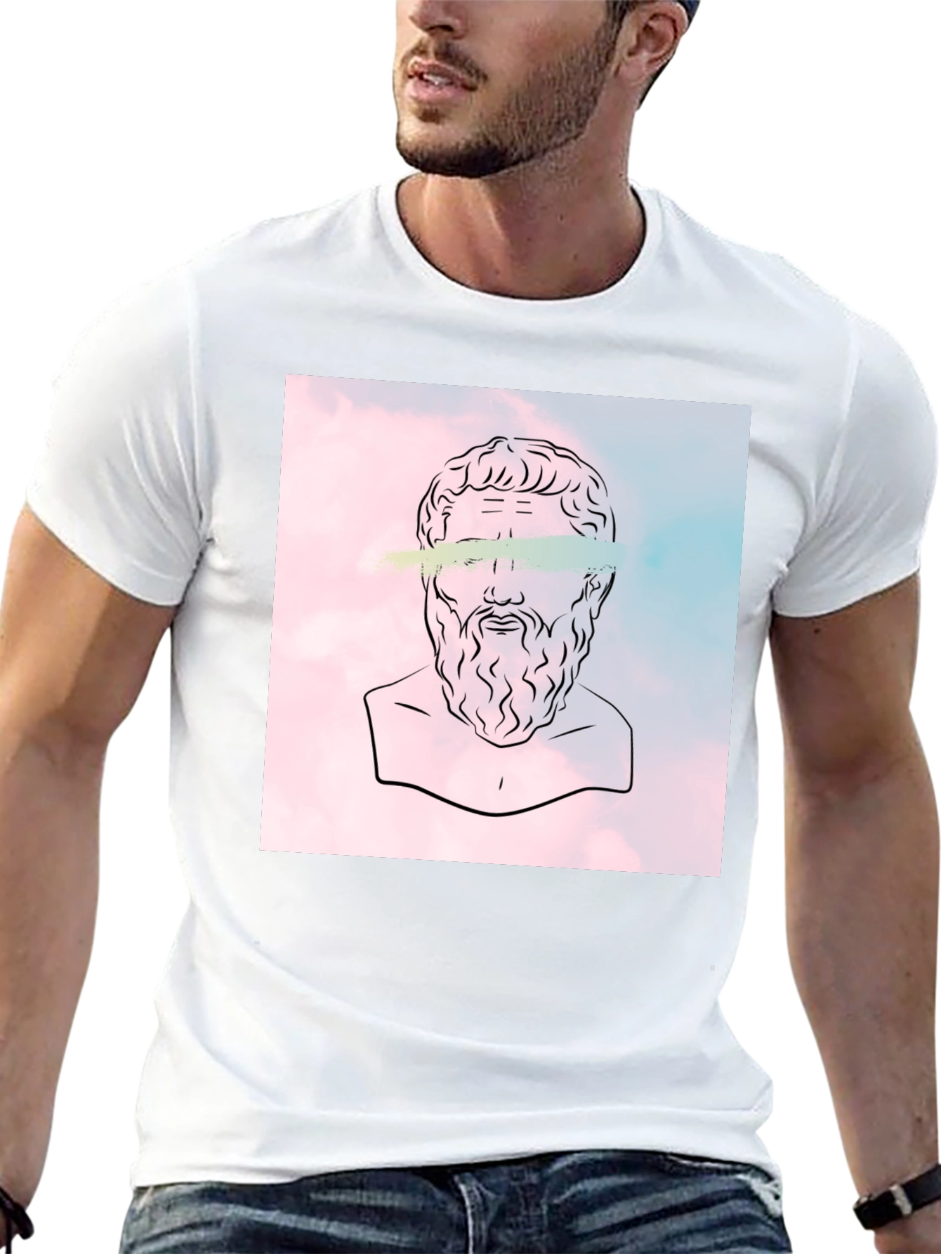 Philosopher Graphic Tee - Classic Black Cotton T-Shirt