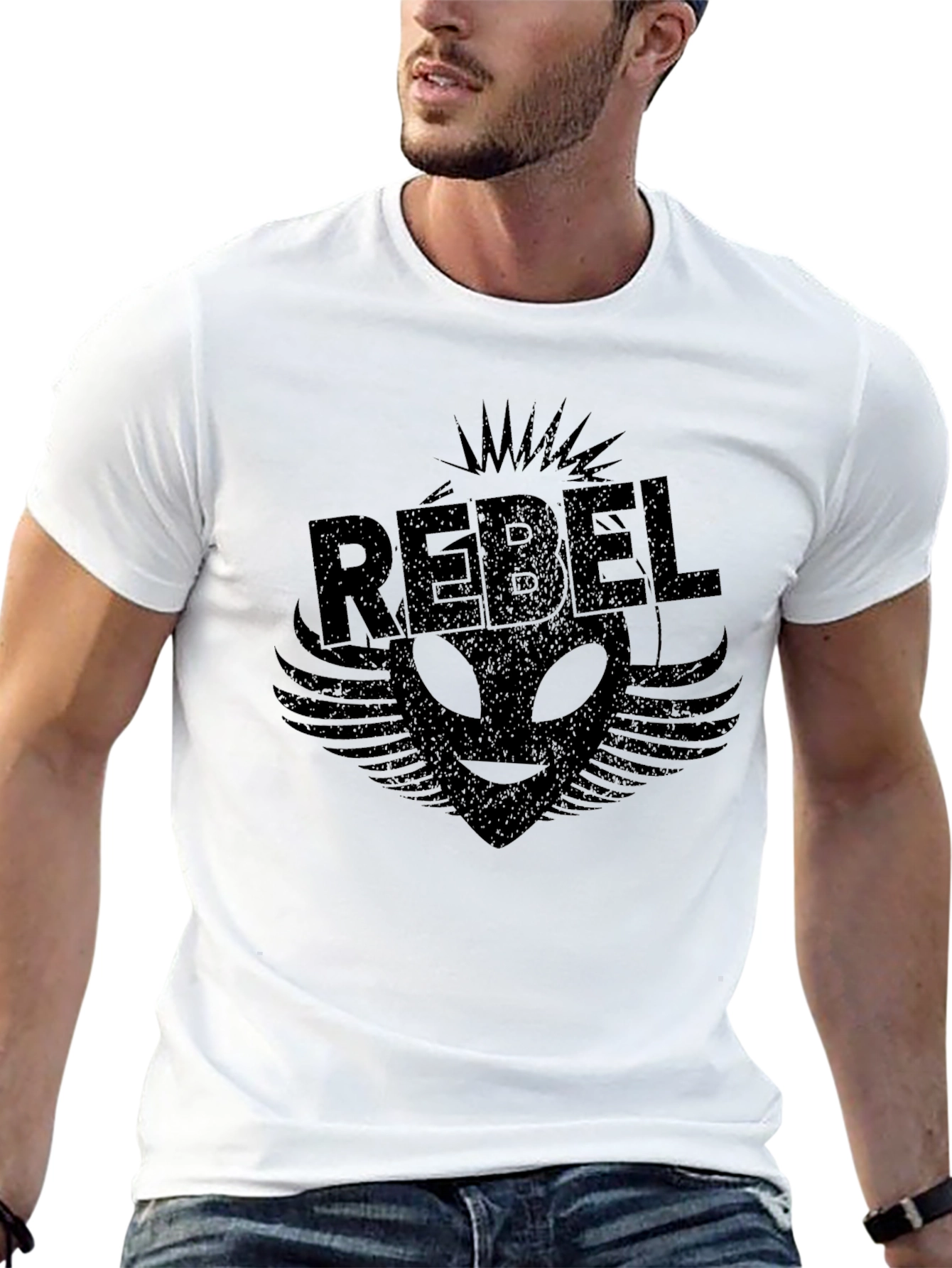 Rebel Alien Graphic T-Shirt - Soft Cotton Blend