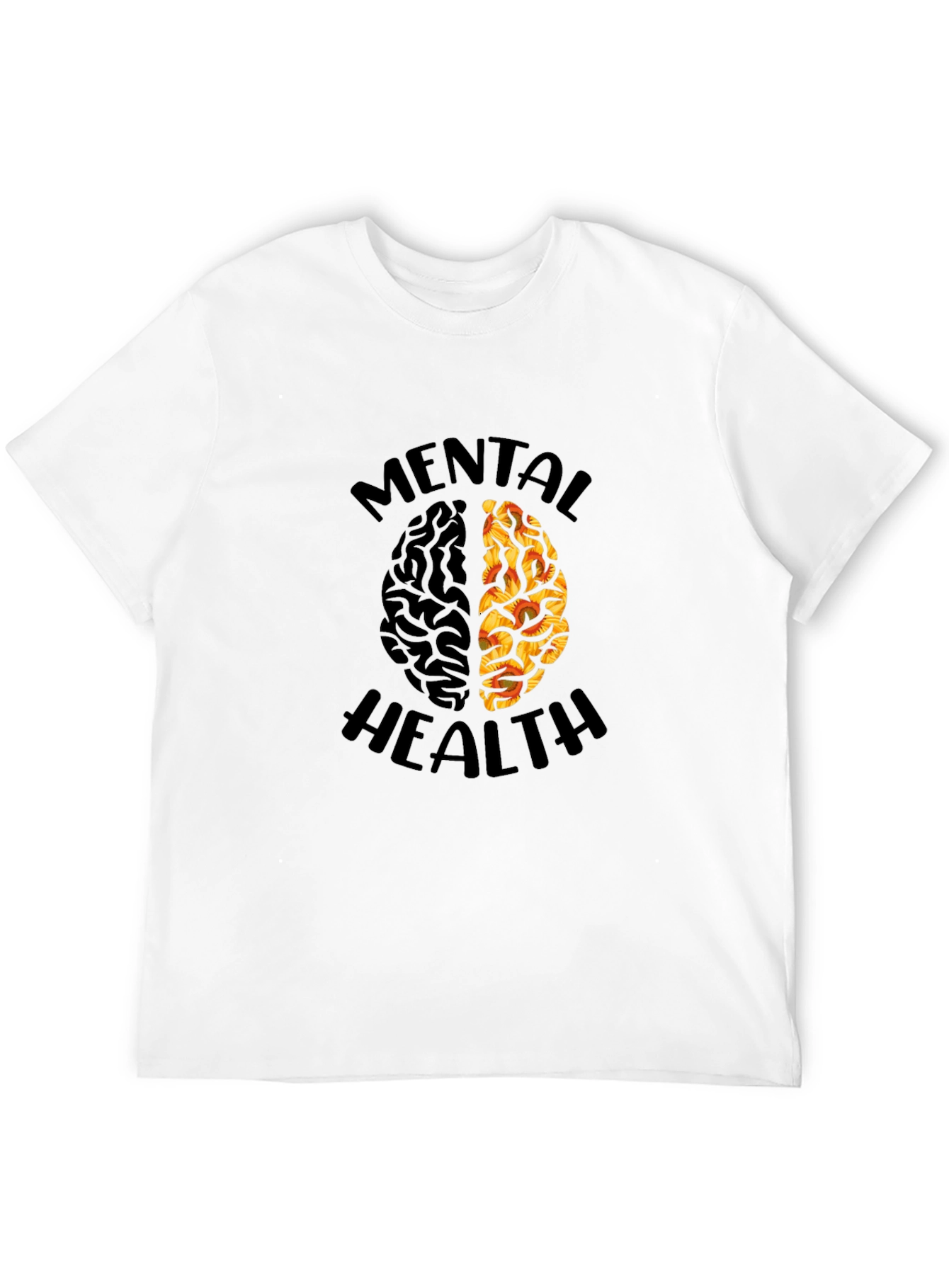 Mental Health Brain Graphic T-Shirt