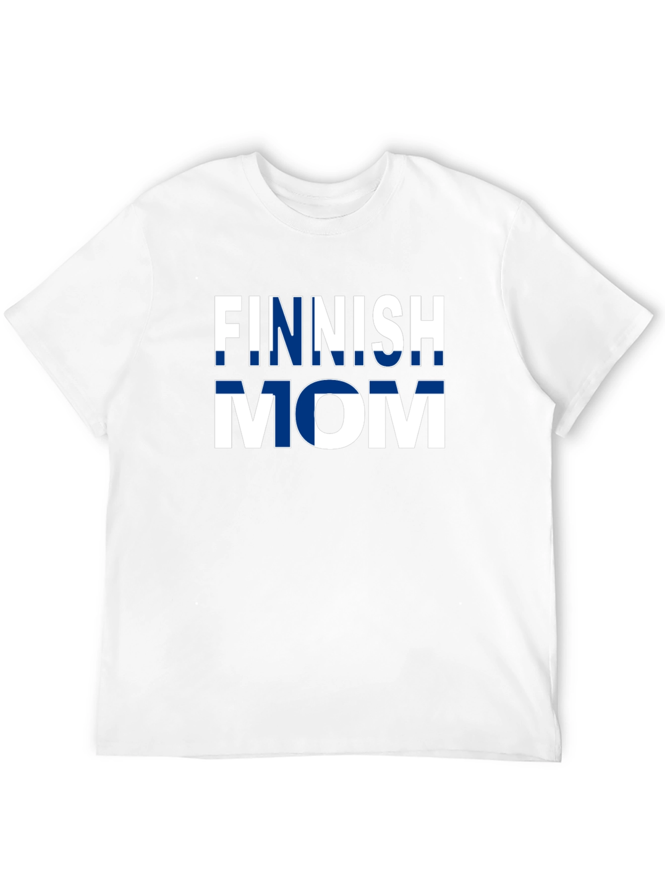 Finnish Mom T-Shirt - Finland Flag Design