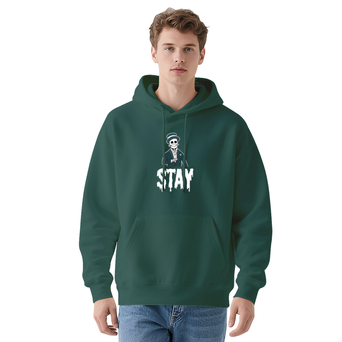 Trendy Hooded Sweatshirt - Inspirational Quote