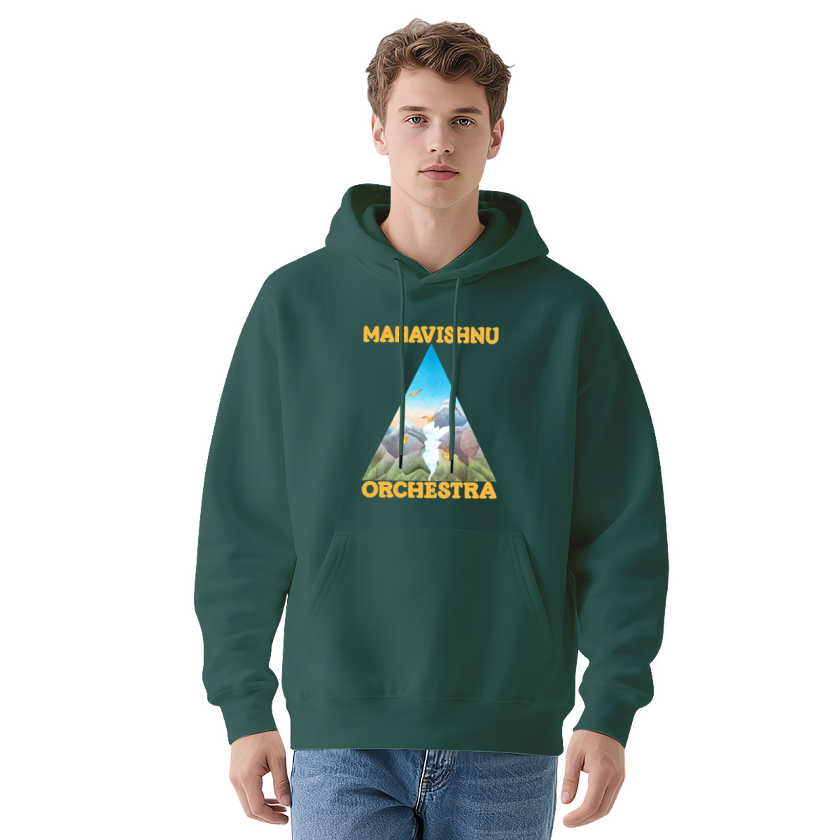 Premium Graphic Hoodie - Mountain Landscape