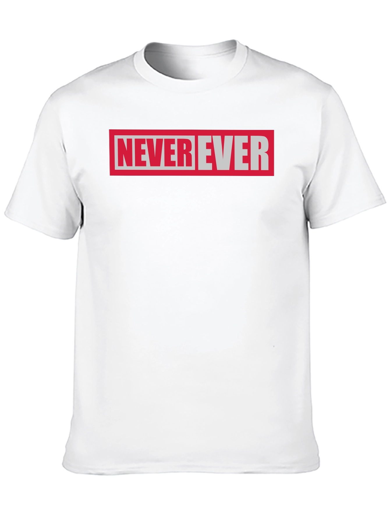 Never Ever Graphic Tee - Black Cotton T-Shirt