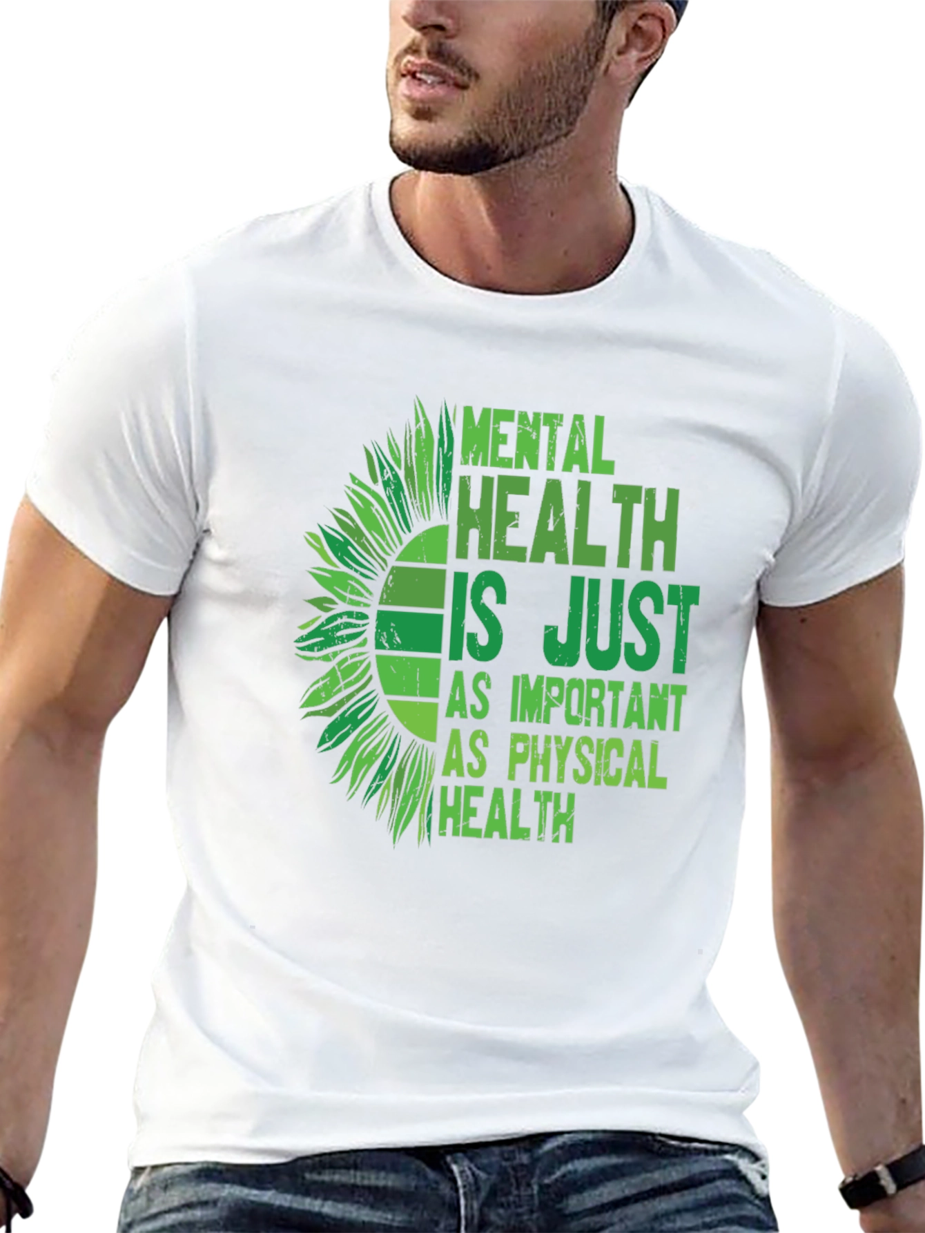 Mental Health Awareness Sunflower Graphic Tee