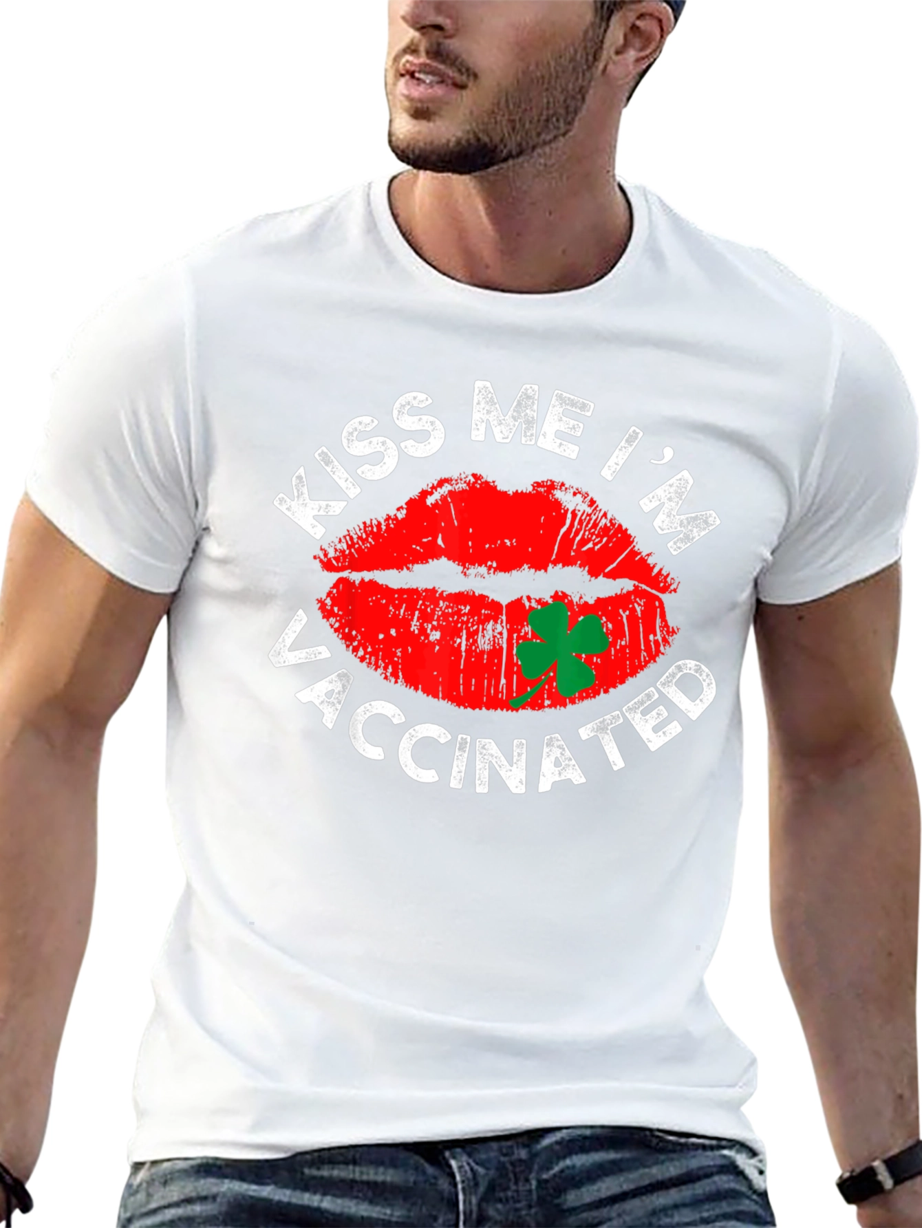 Kiss Me Im Vaccinated T-Shirt St. Patricks Day