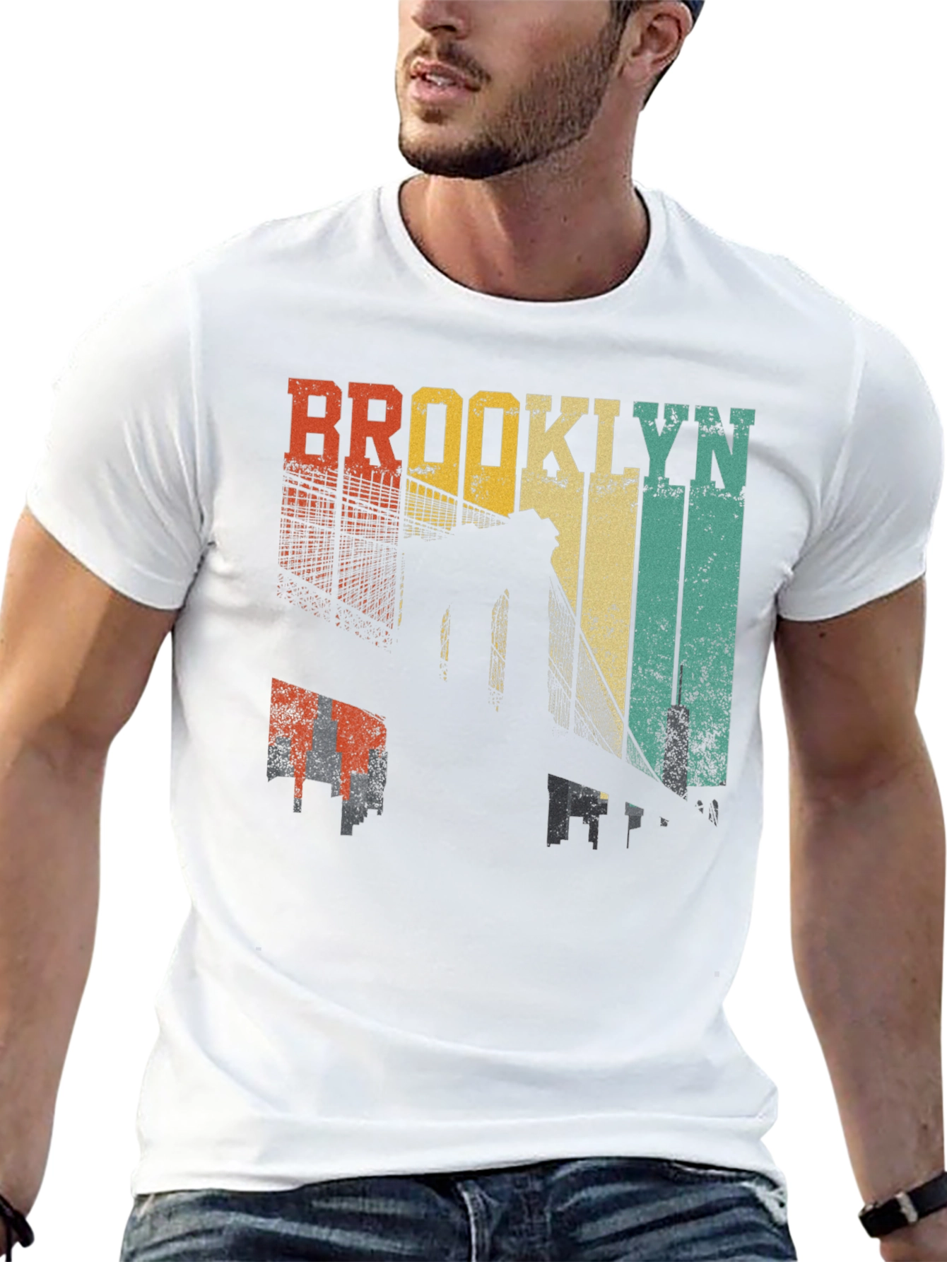 Brooklyn Bridge Retro Graphic T-Shirt