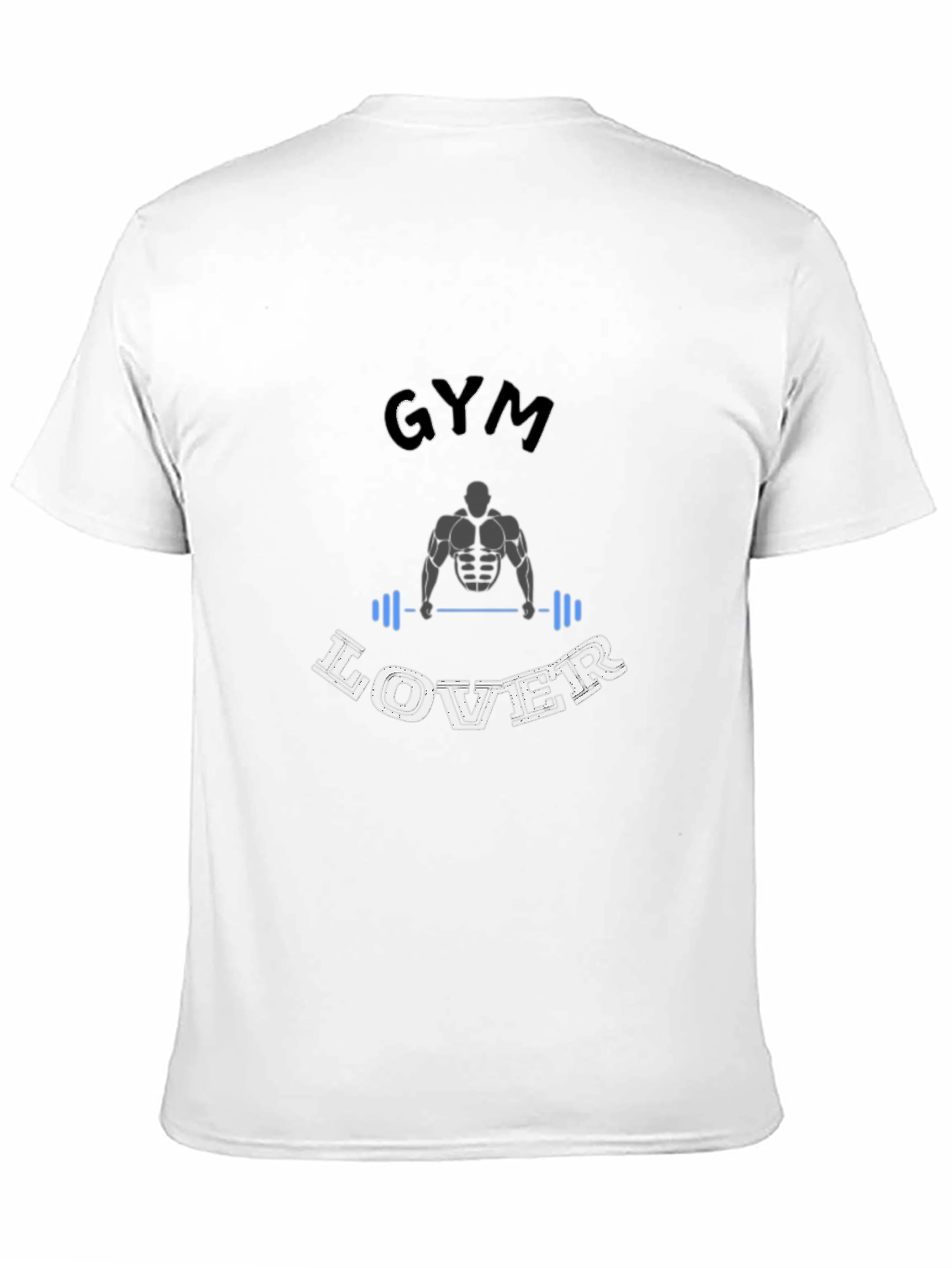 Gym Lover Black Graphic T-Shirt