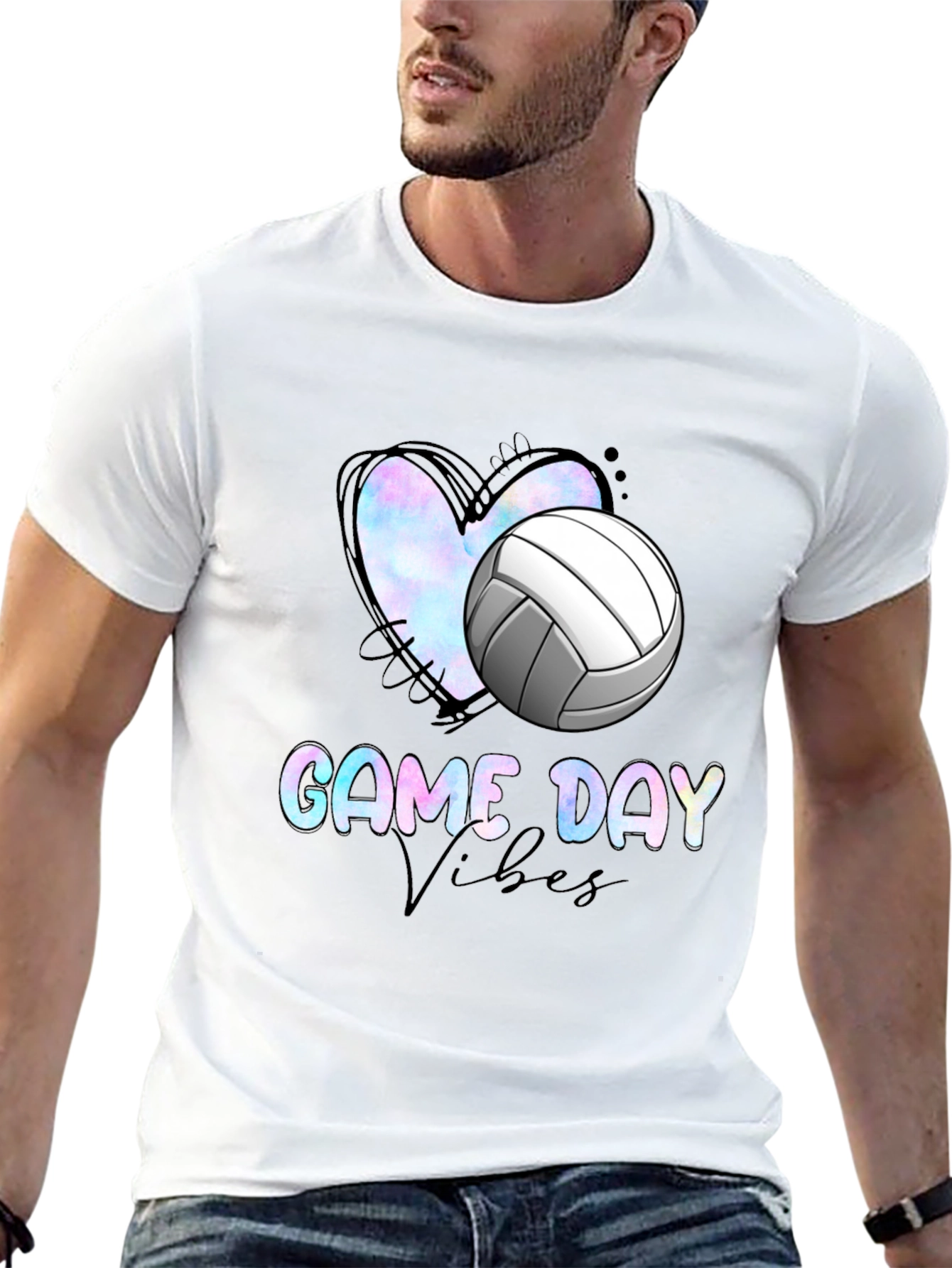 Game Day Volleyball Vibes T-Shirt