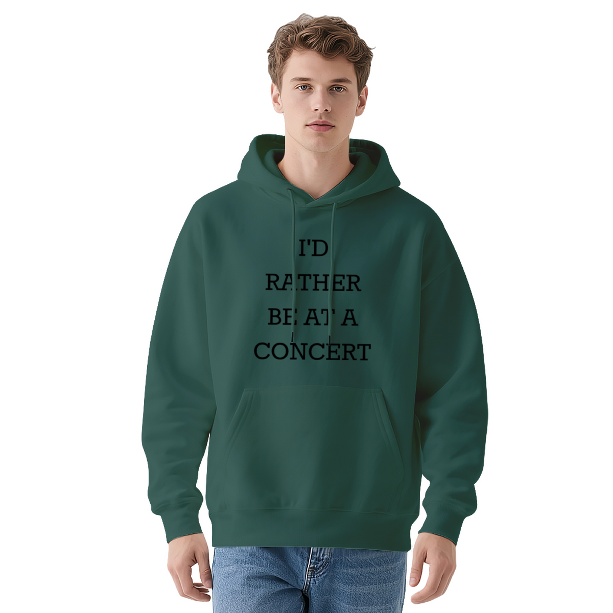 I'd Rather Be At A Concert' Funny Hoodie