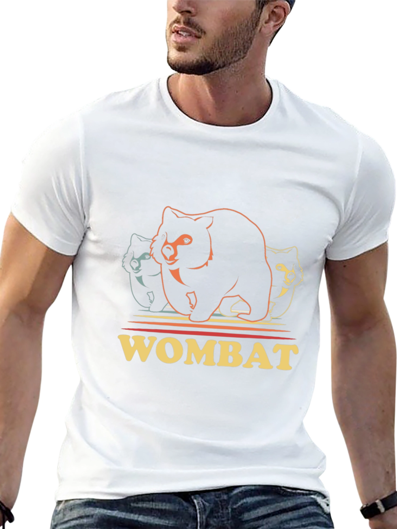 Wombat Graphic T-Shirt - Cool Animal Tee