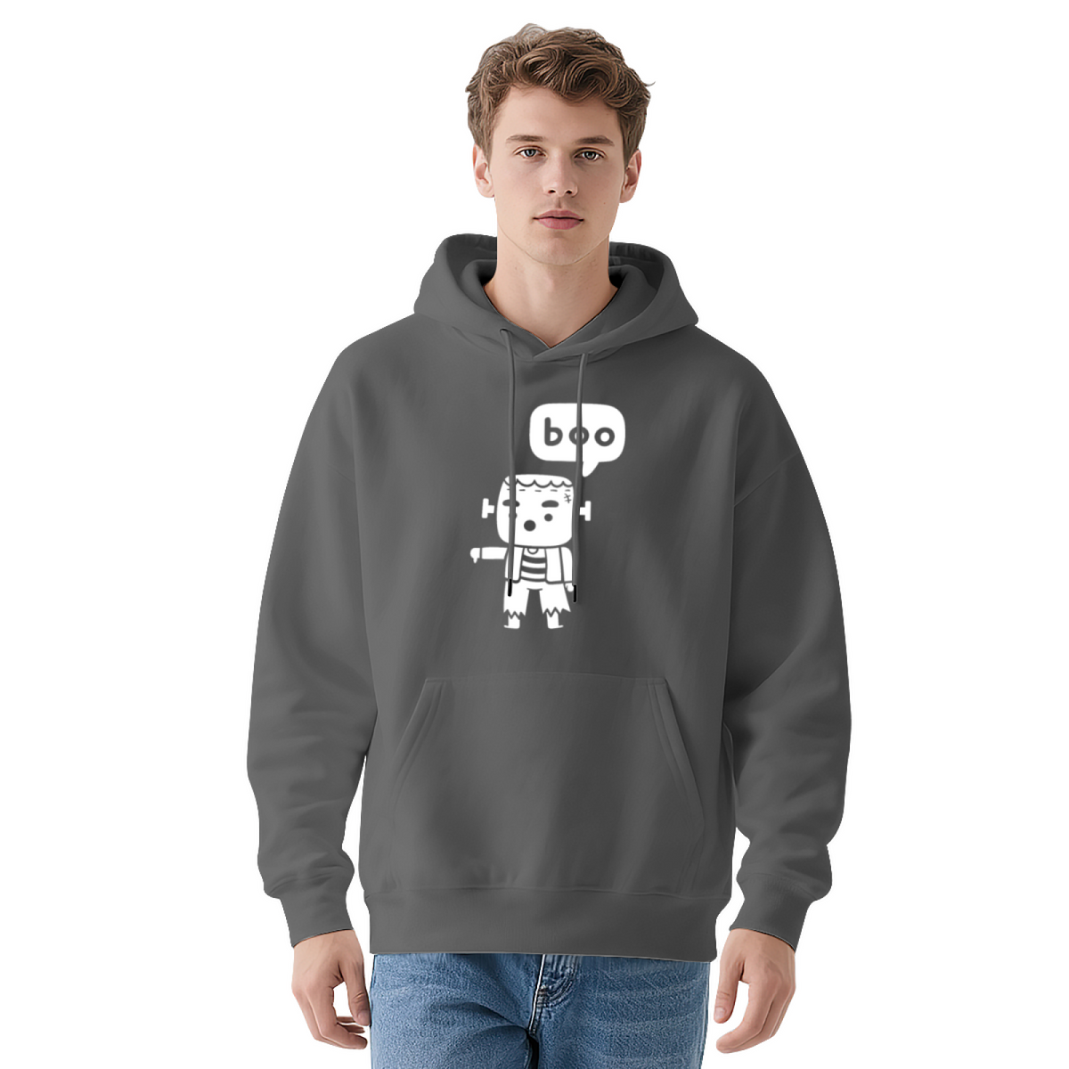 Unisex Graphic Hoodie - Green Hoodie With