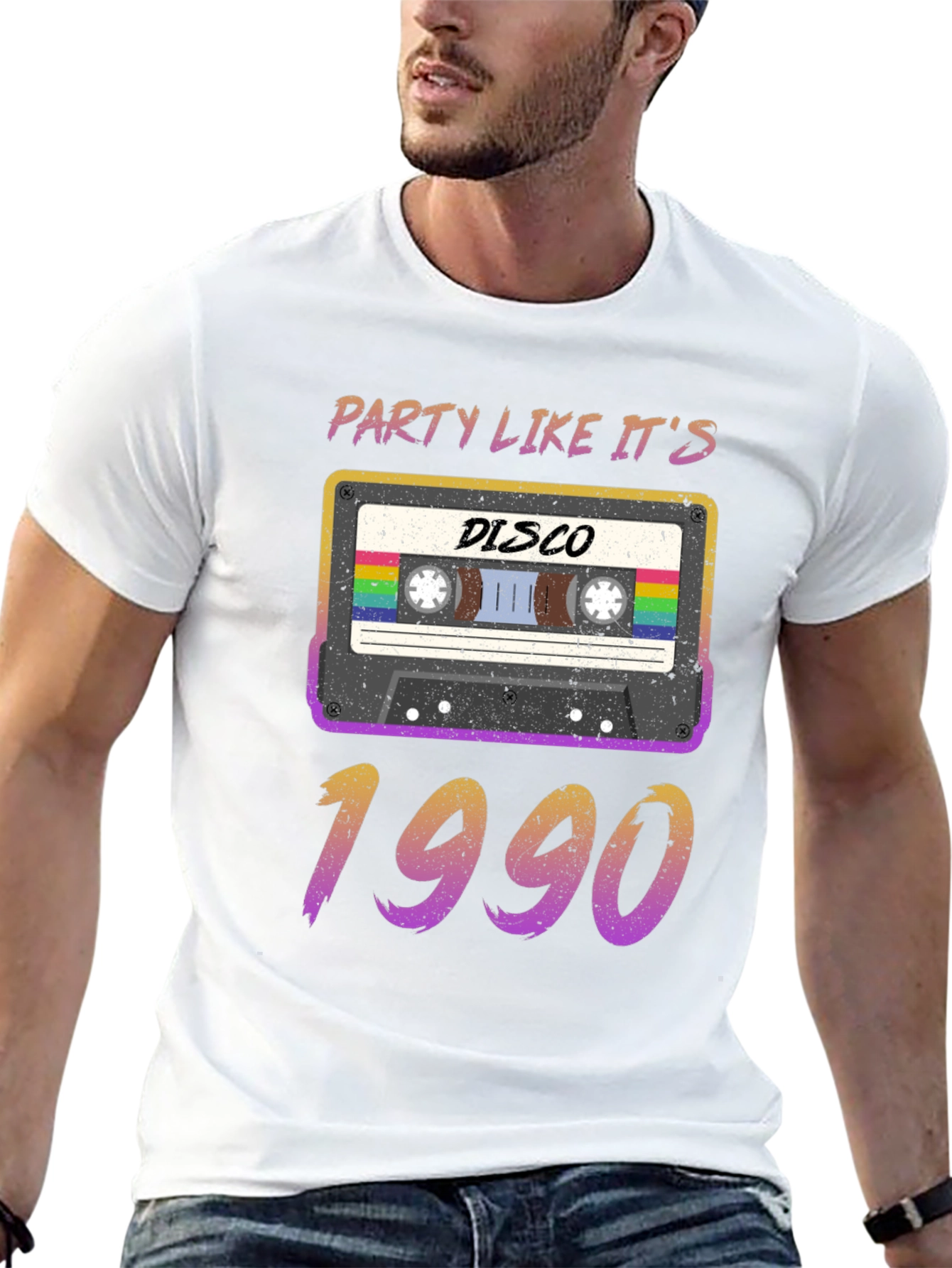 Retro 1990s Disco Cassette T-Shirt