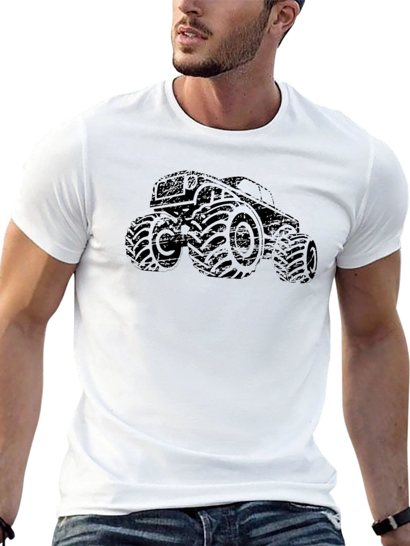 Monster Truck Graphic Tee - Black T-Shirt