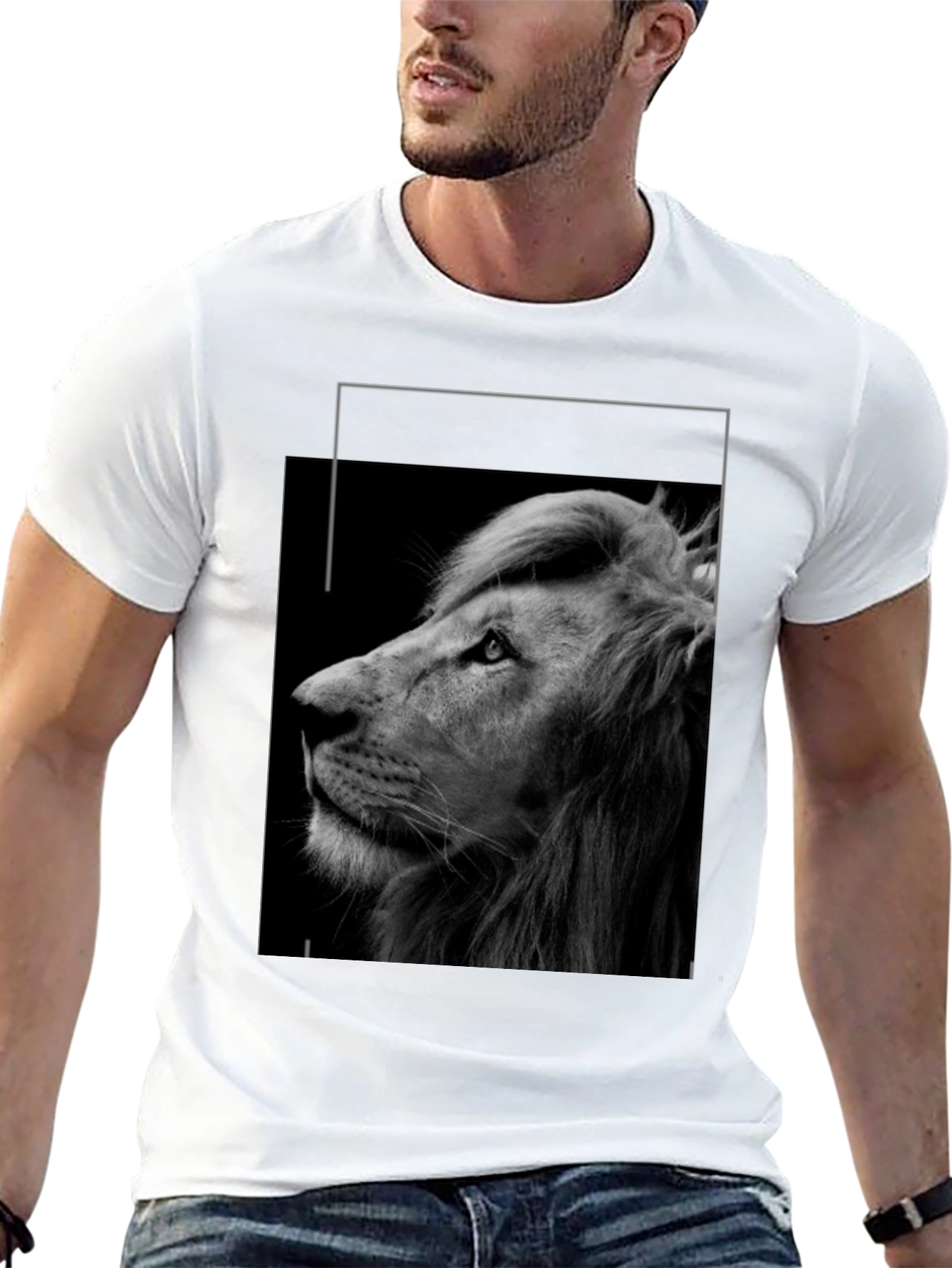 Black Lion Graphic Tee - Unisex Style