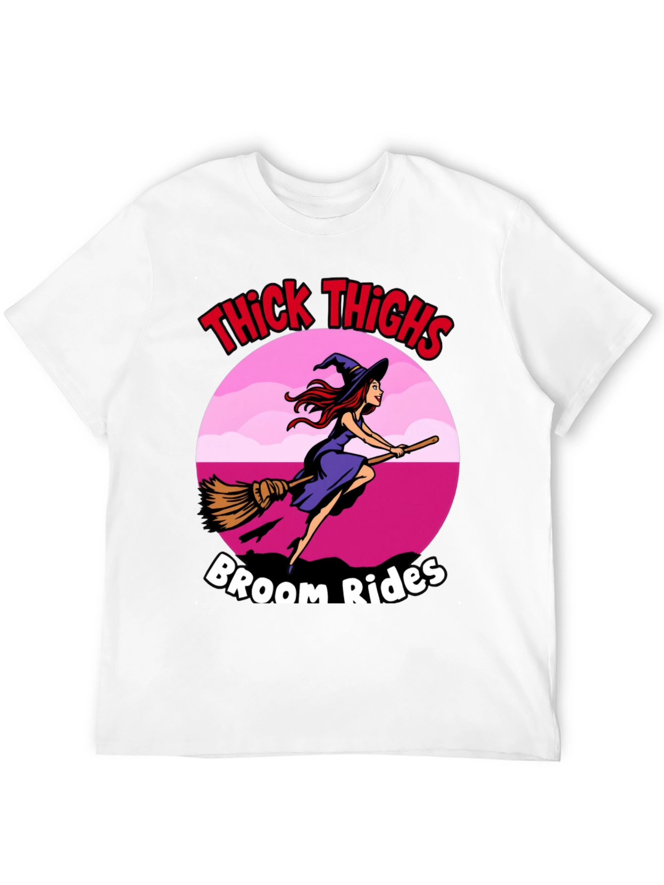 Thick Thighs Broom Rides Graphic Tee