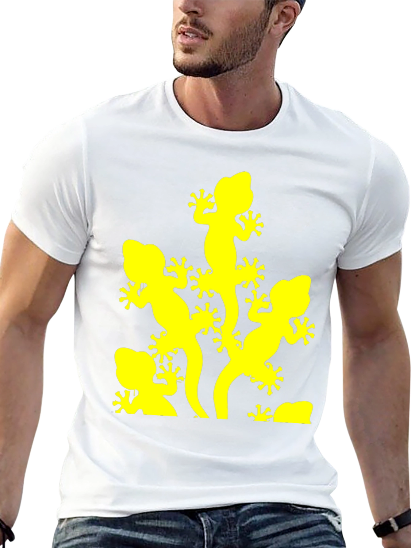 Lizard Graphic Tee - Black Short Sleeve