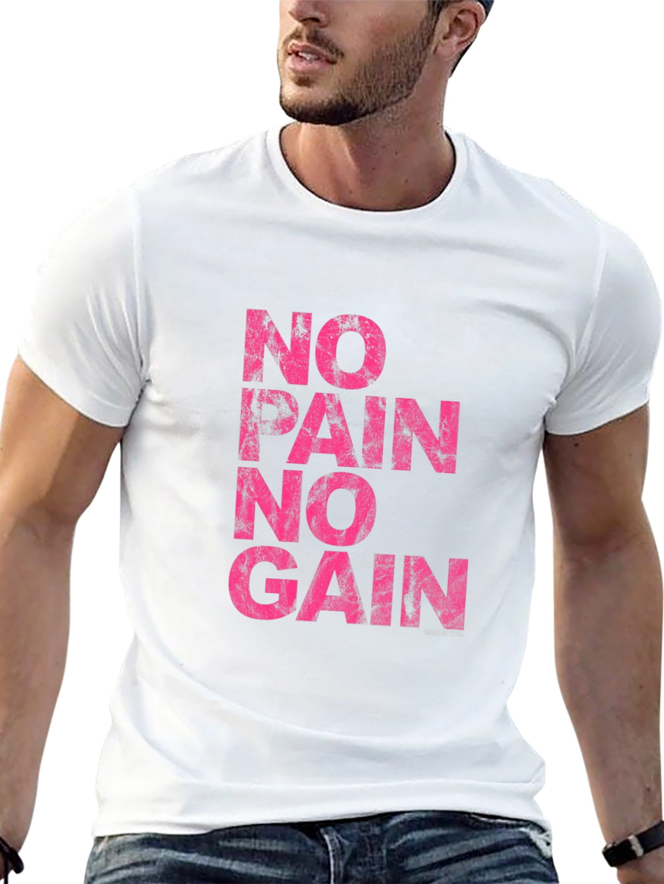No Pain No Gain Graphic Tee - Black