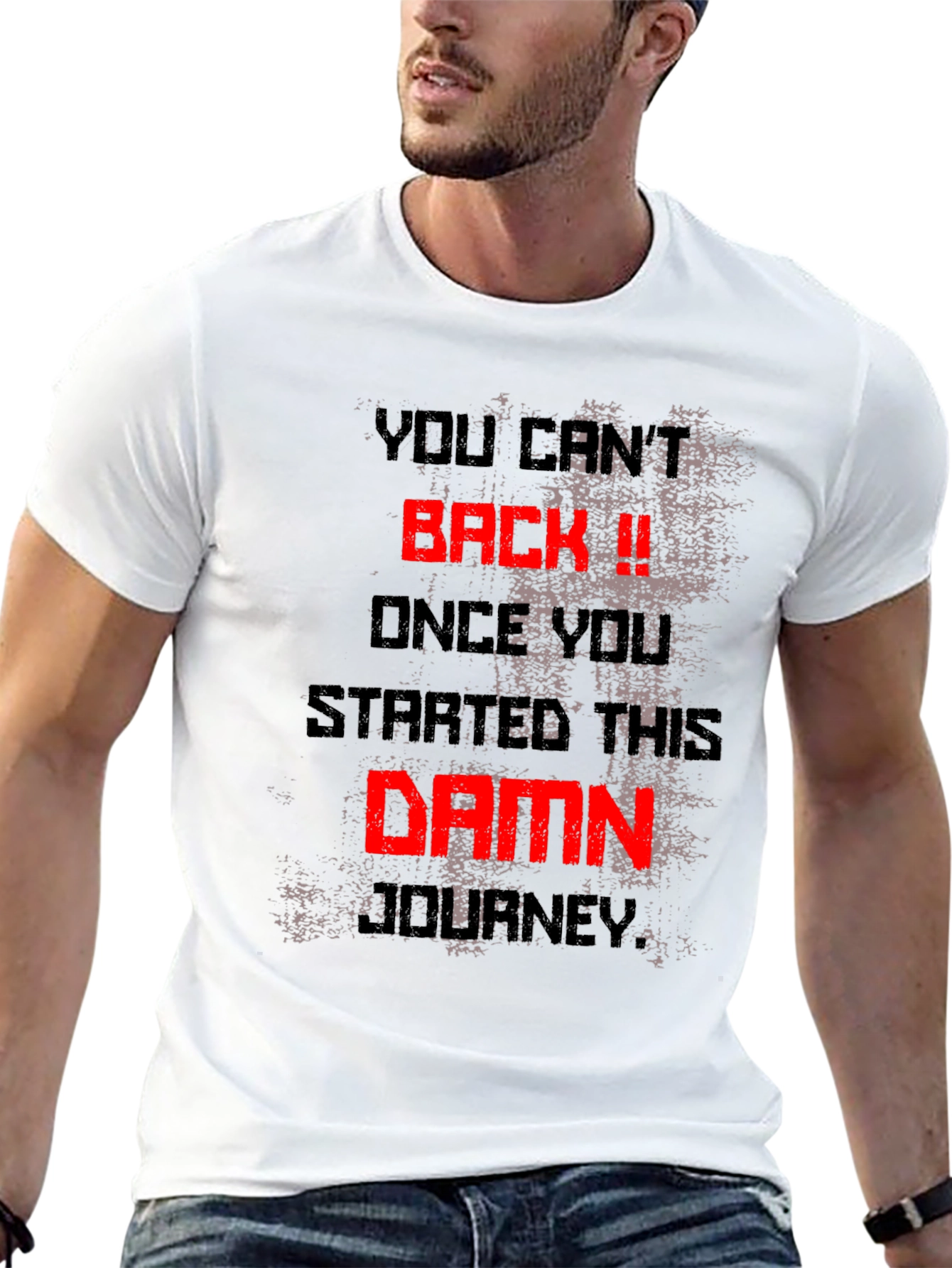 Motivational Graphic Tee - You Cant Back Down