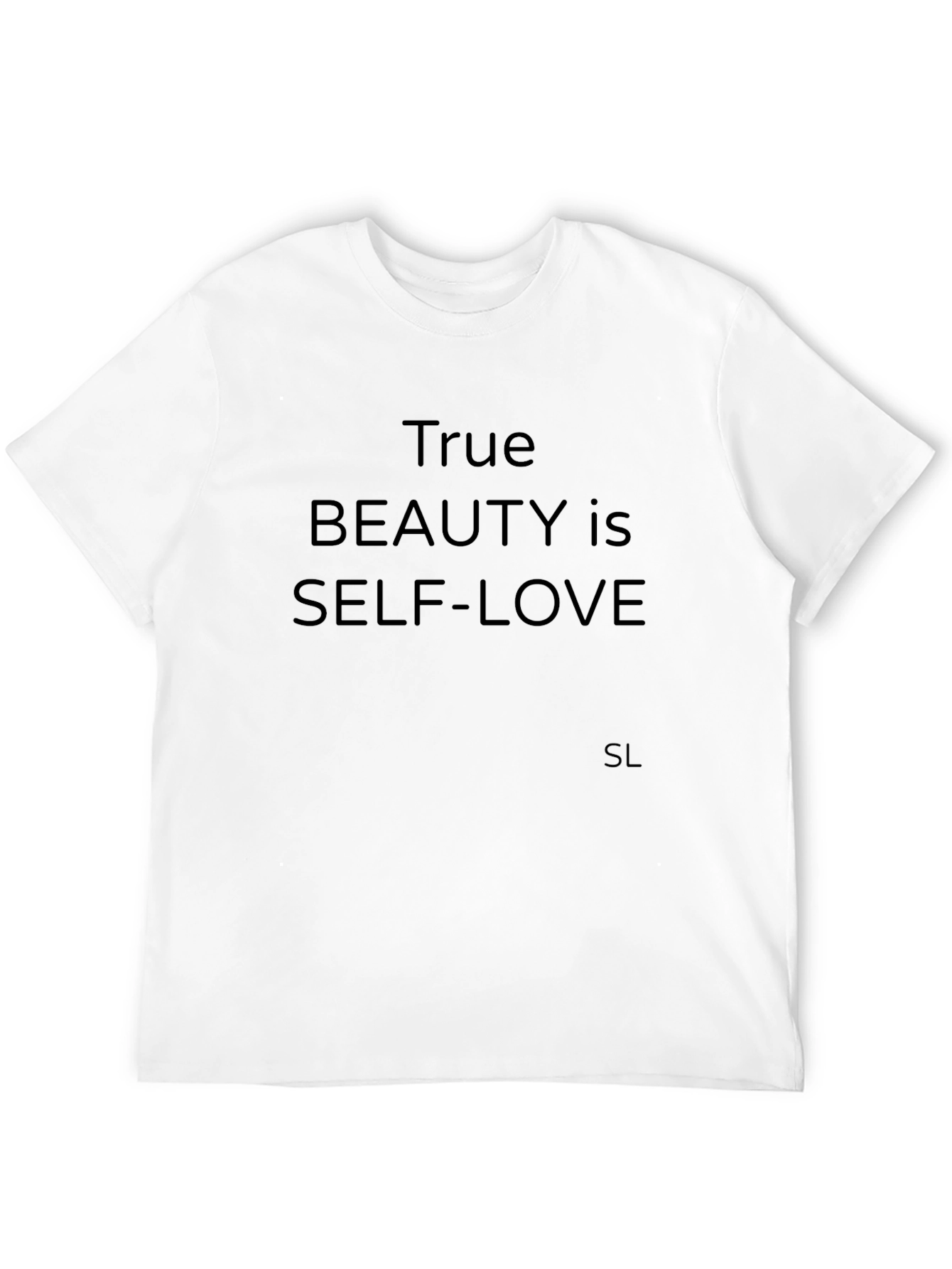 True Beauty is Self-Love Black T-Shirt