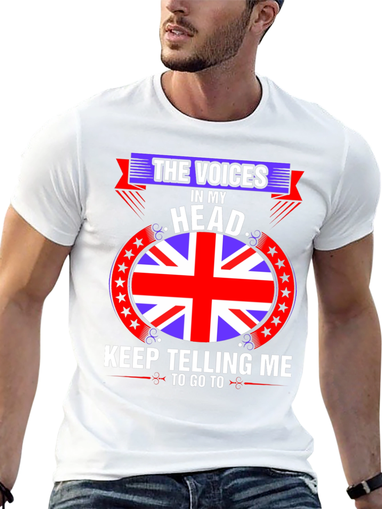 Voices in My Head UK Flag T-Shirt
