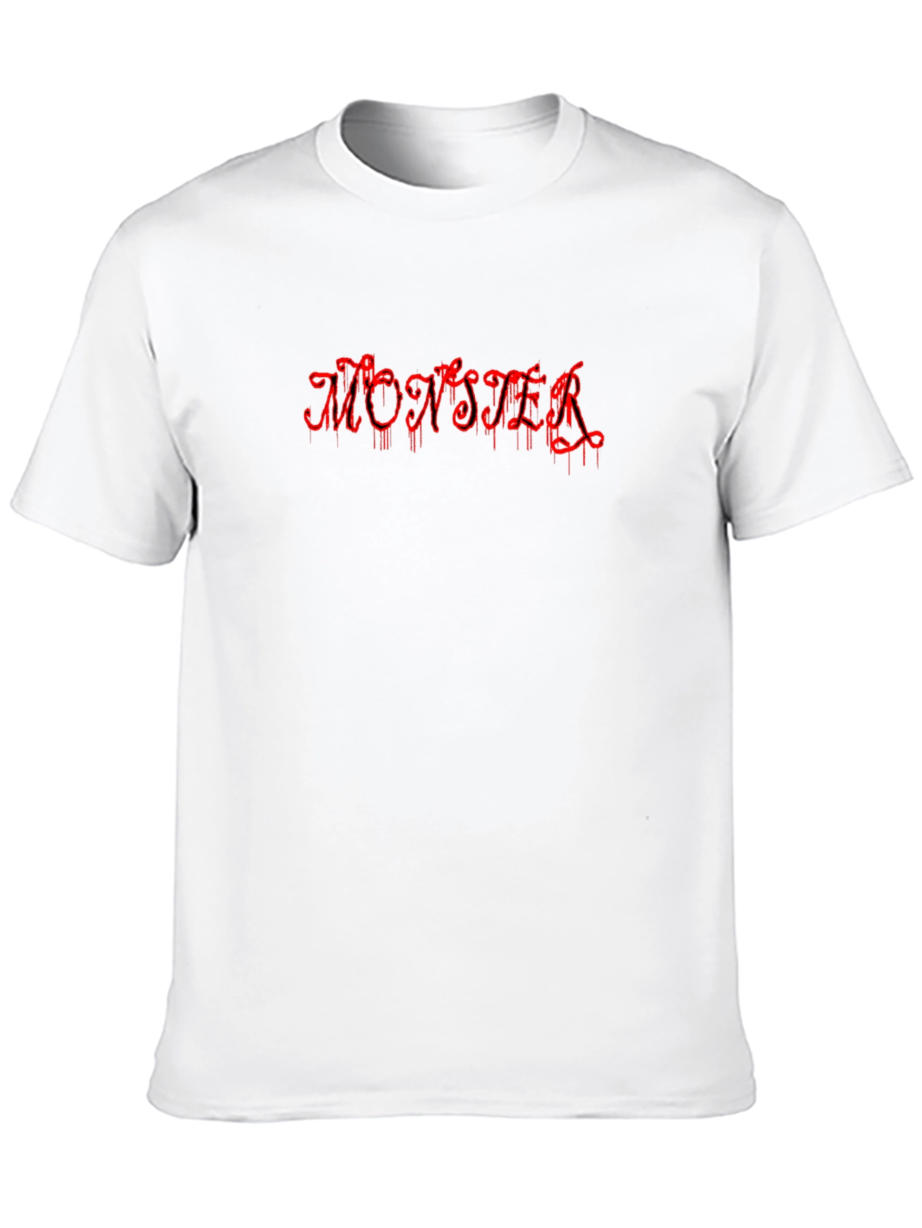 Monster Drip Black T-Shirt - Edgy Graphic Tee