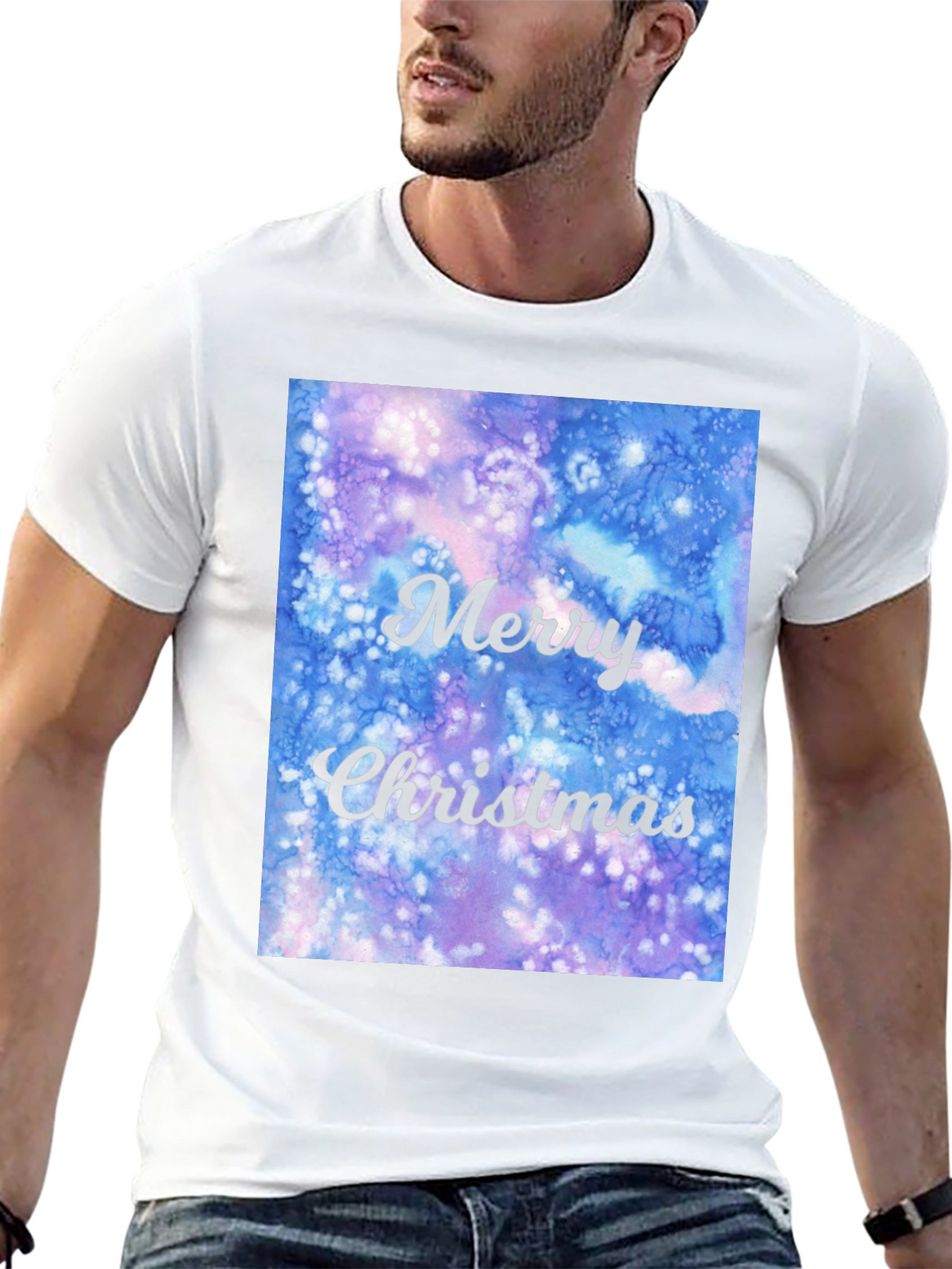Merry Christmas Watercolor T-Shirt