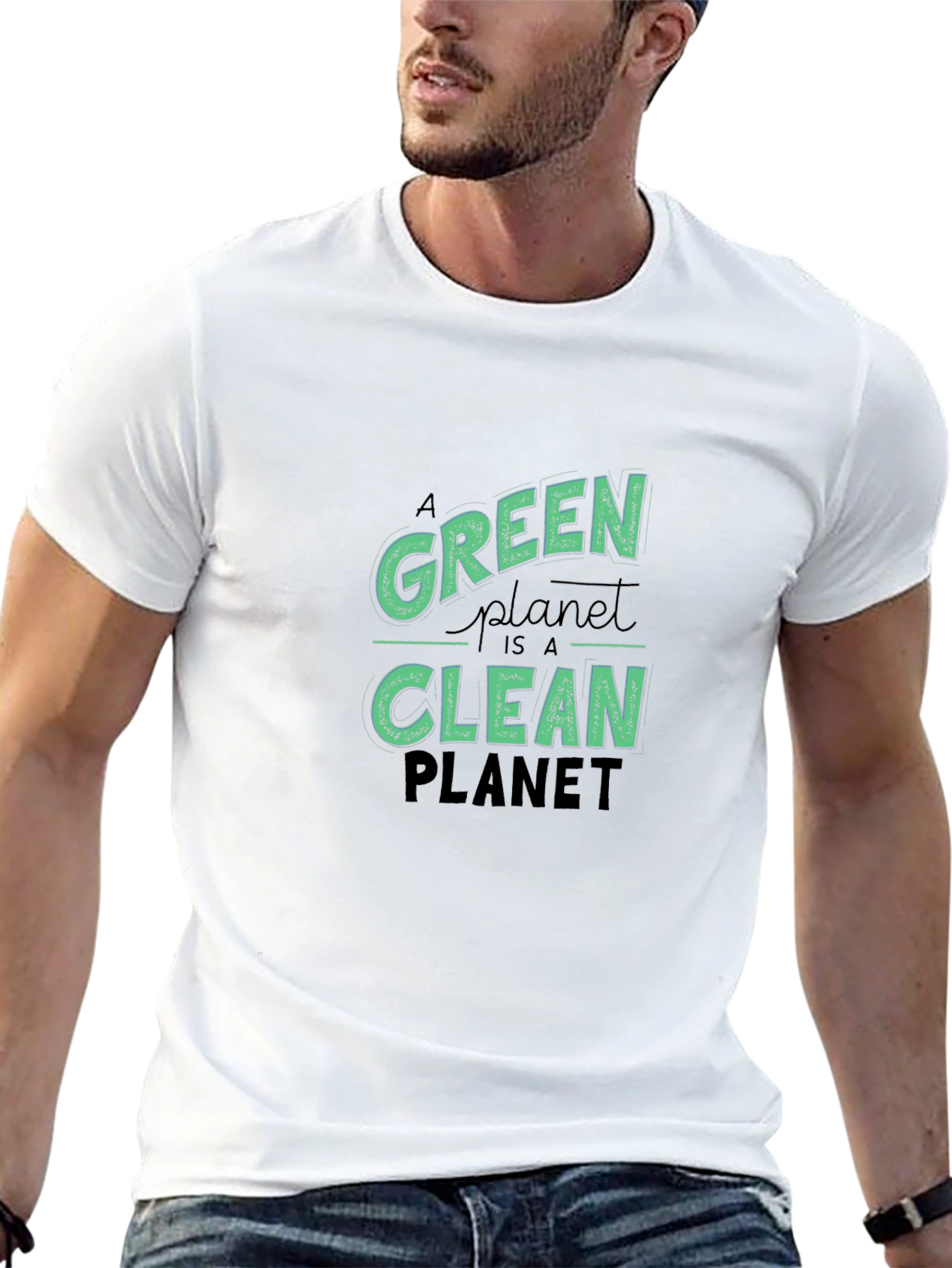 Green Planet T-Shirt - Eco Friendly Design